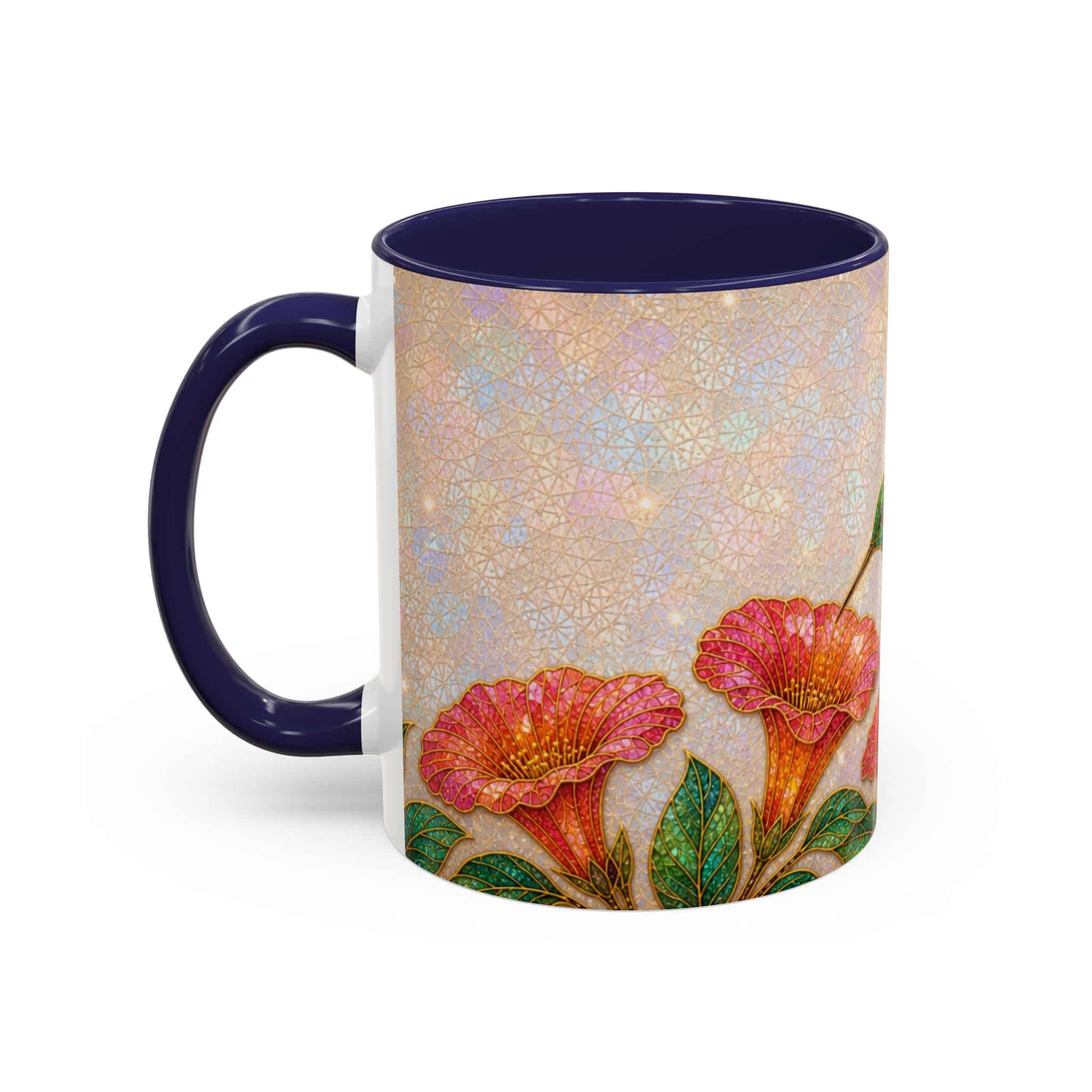 Hummingbird Floral Accent Coffee Mug – 11/15oz Ceramic - Image 15