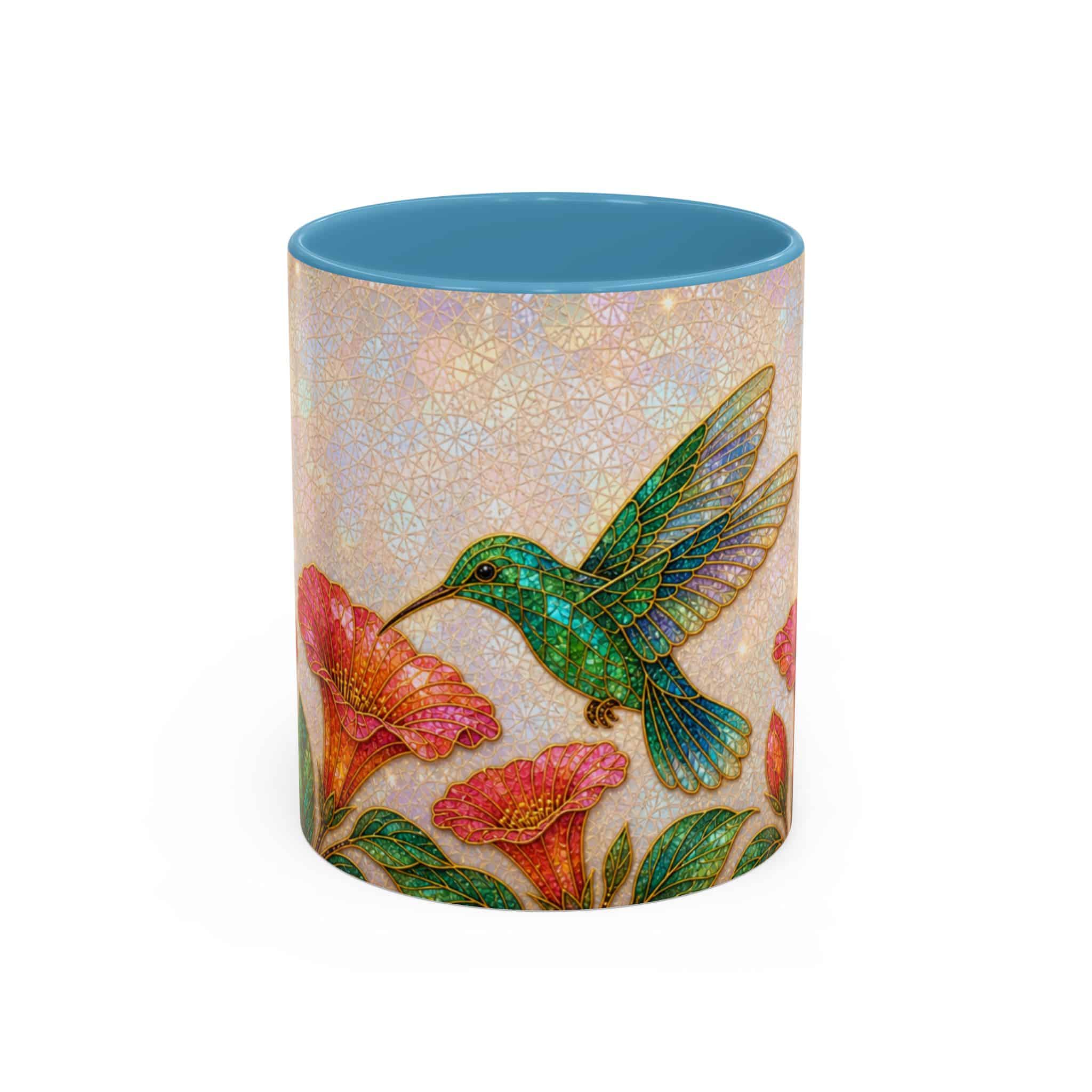 Hummingbird Floral Accent Coffee Mug – 11/15oz Ceramic - Image 55