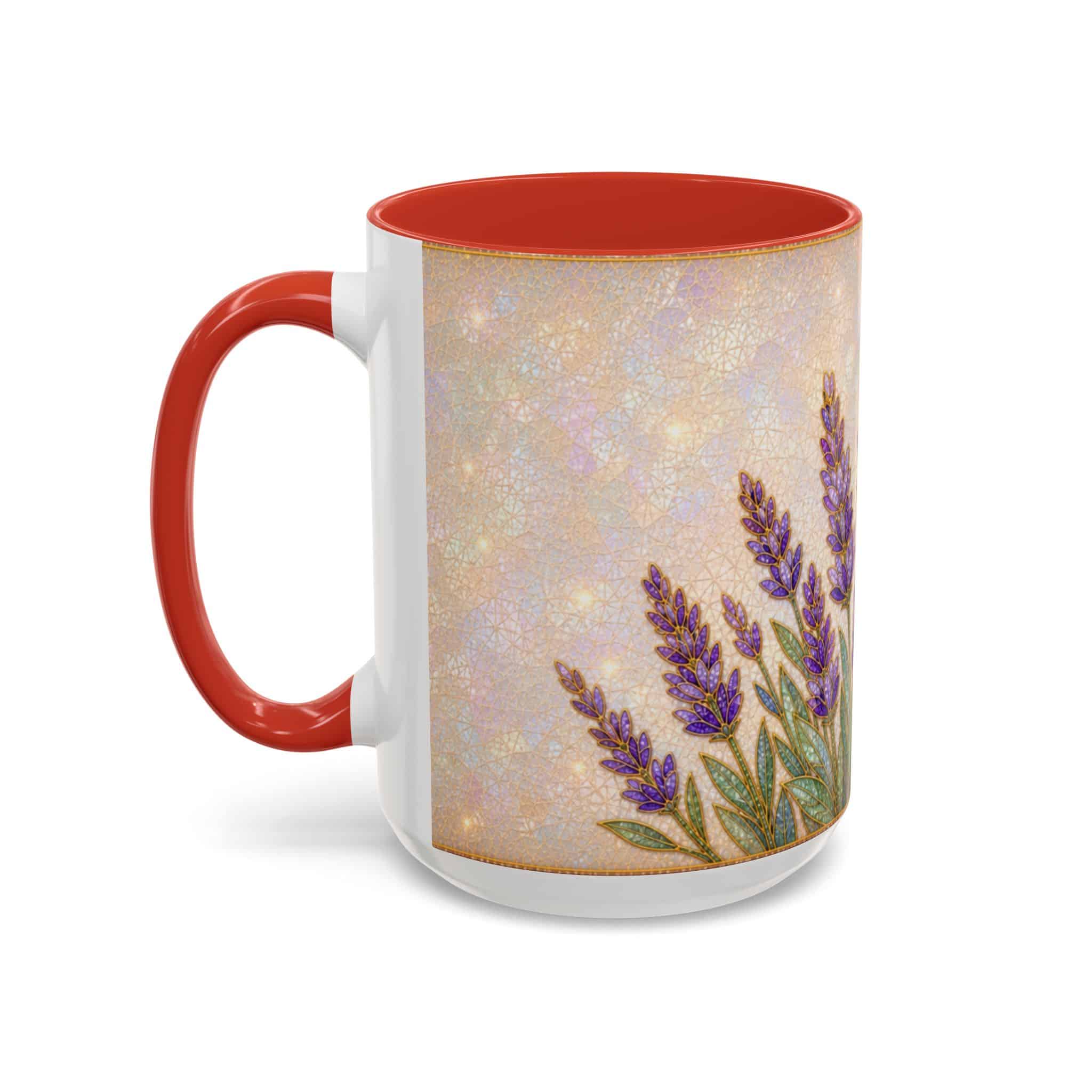 Lavender Field Accent Coffee Mug – Floral 11/15oz Ceramic Gift - Image 45
