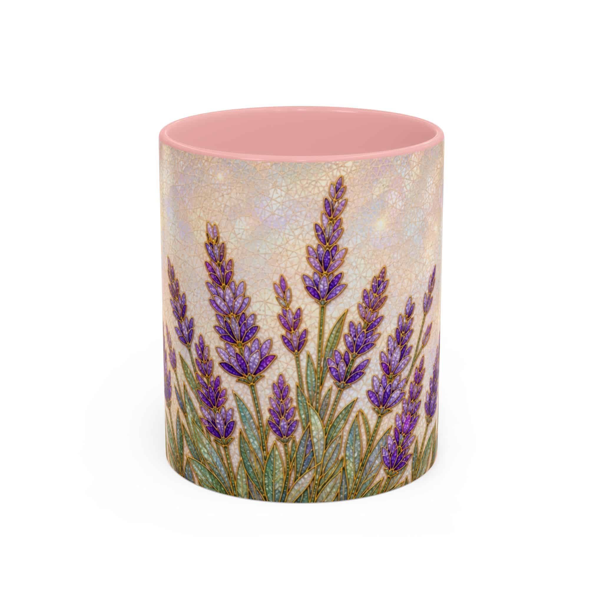 Lavender Field Accent Coffee Mug – Floral 11/15oz Ceramic Gift - Image 13