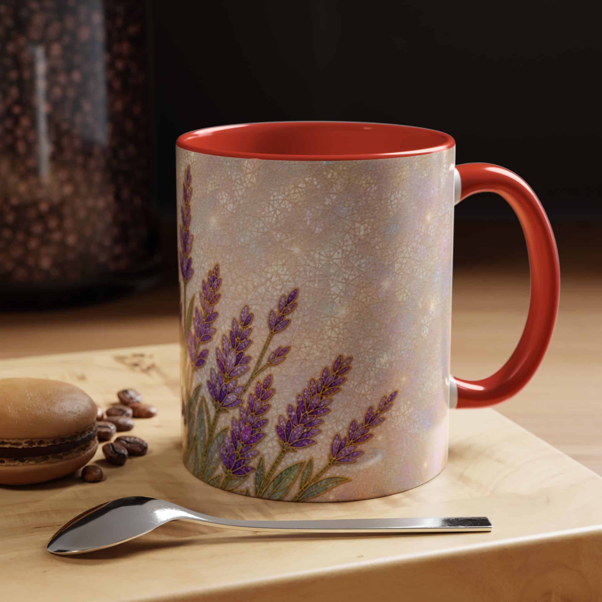 Lavender Field Accent Coffee Mug – Floral 11/15oz Ceramic Gift - Image 23