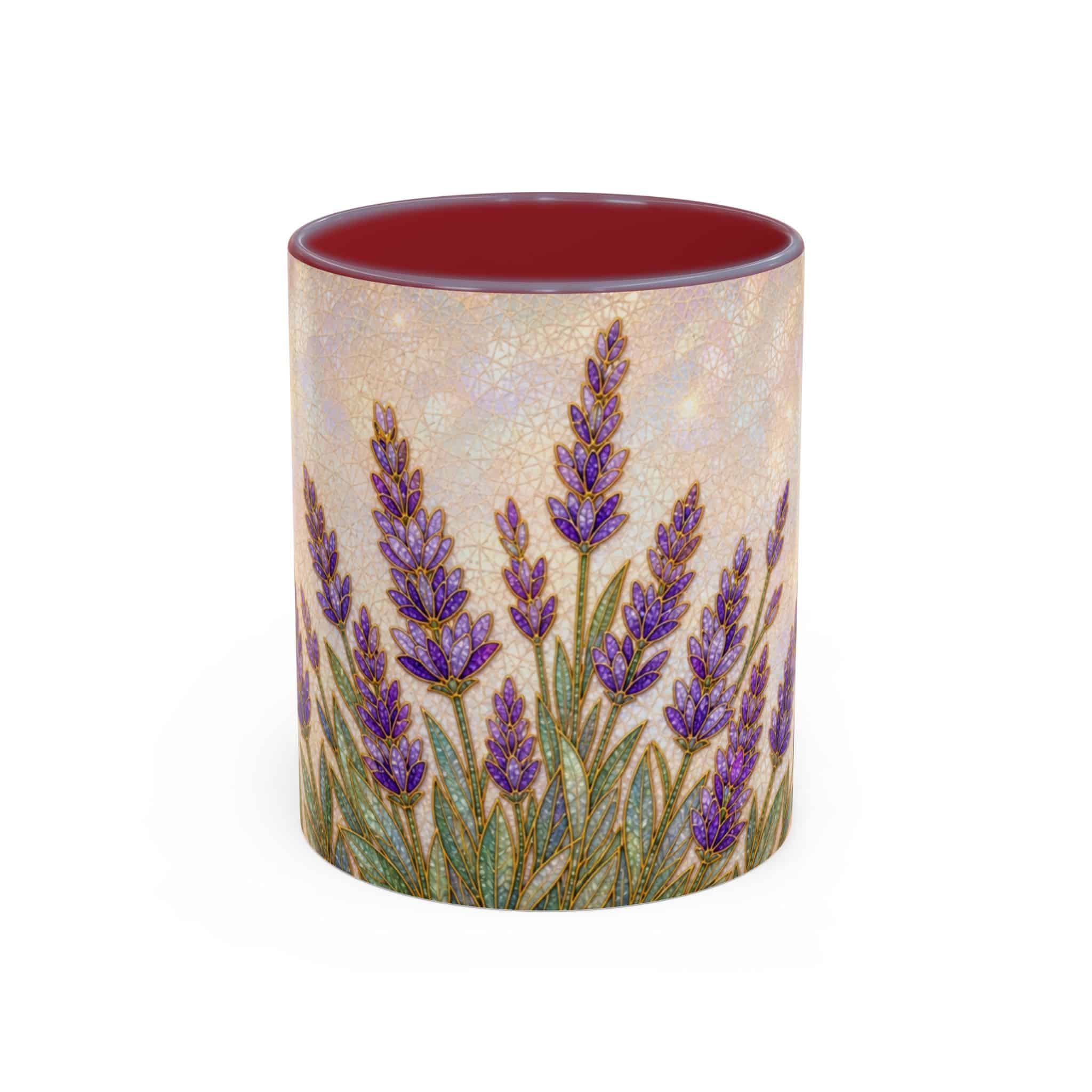 Lavender Field Accent Coffee Mug – Floral 11/15oz Ceramic Gift - Image 103