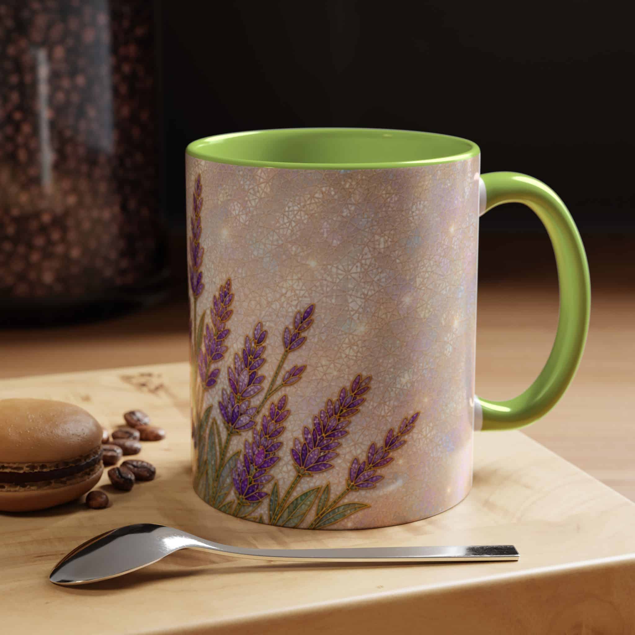Lavender Field Accent Coffee Mug – Floral 11/15oz Ceramic Gift - Image 89