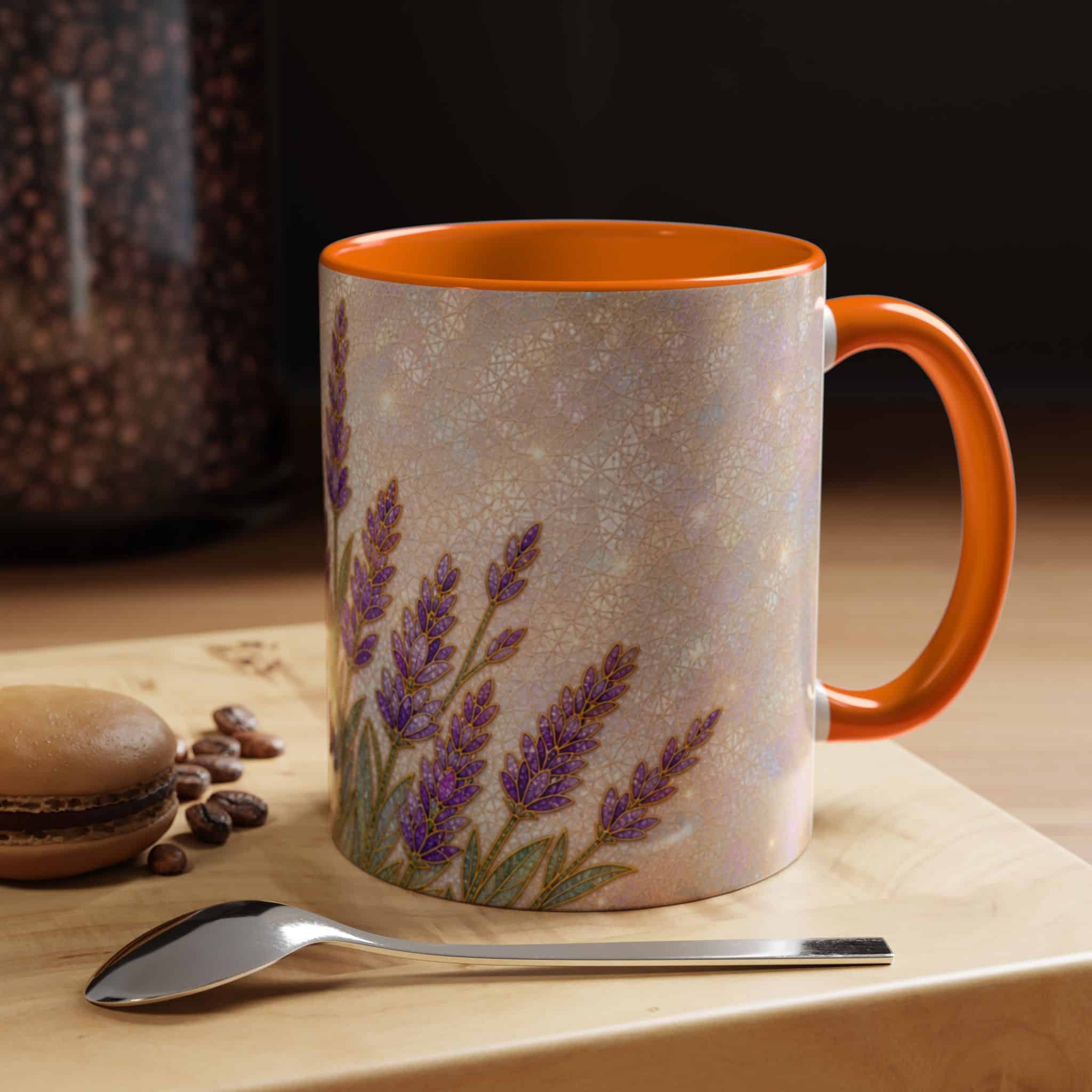 Lavender Field Accent Coffee Mug – Floral 11/15oz Ceramic Gift - Image 65