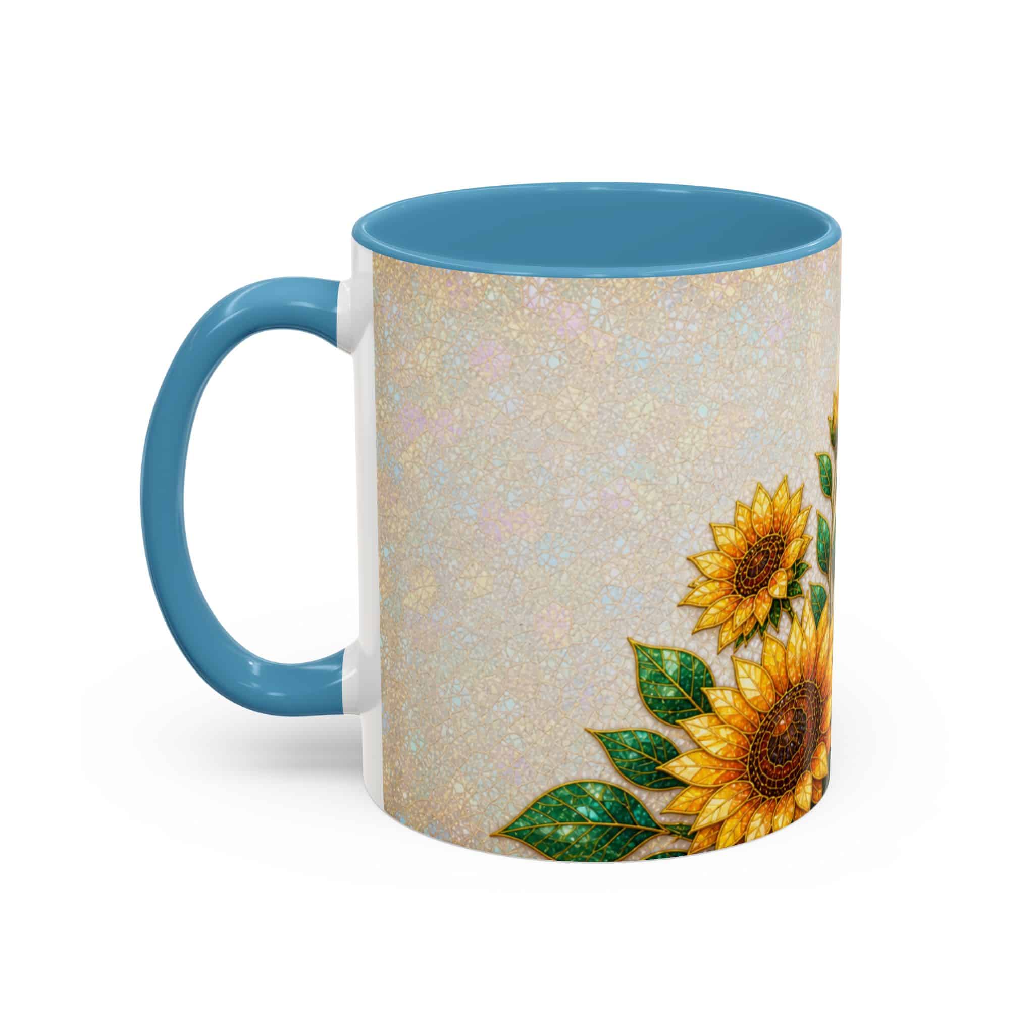 Sunflower Accent Coffee Mug – Floral Kitchen Gift (11/15 oz) - Image 57