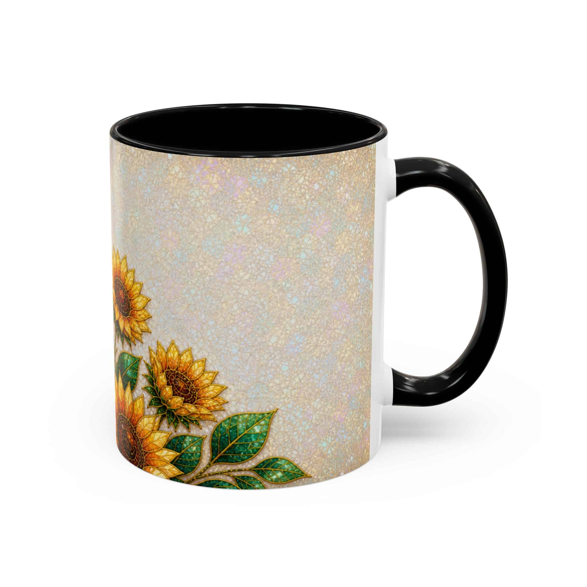 Sunflower Accent Coffee Mug – Floral Kitchen Gift (11/15 oz) - Image 8