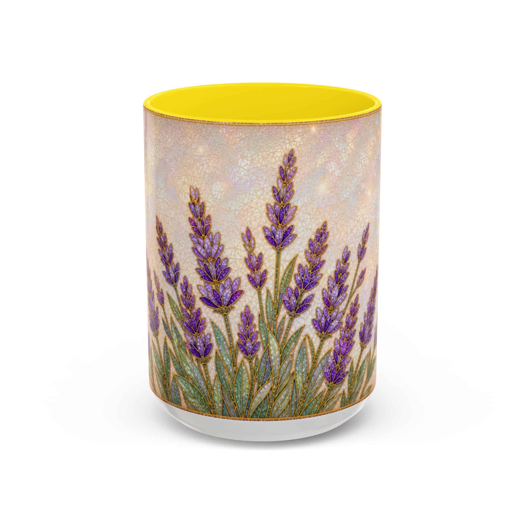 Lavender Field Accent Coffee Mug – Floral 11/15oz Ceramic Gift - Image 79