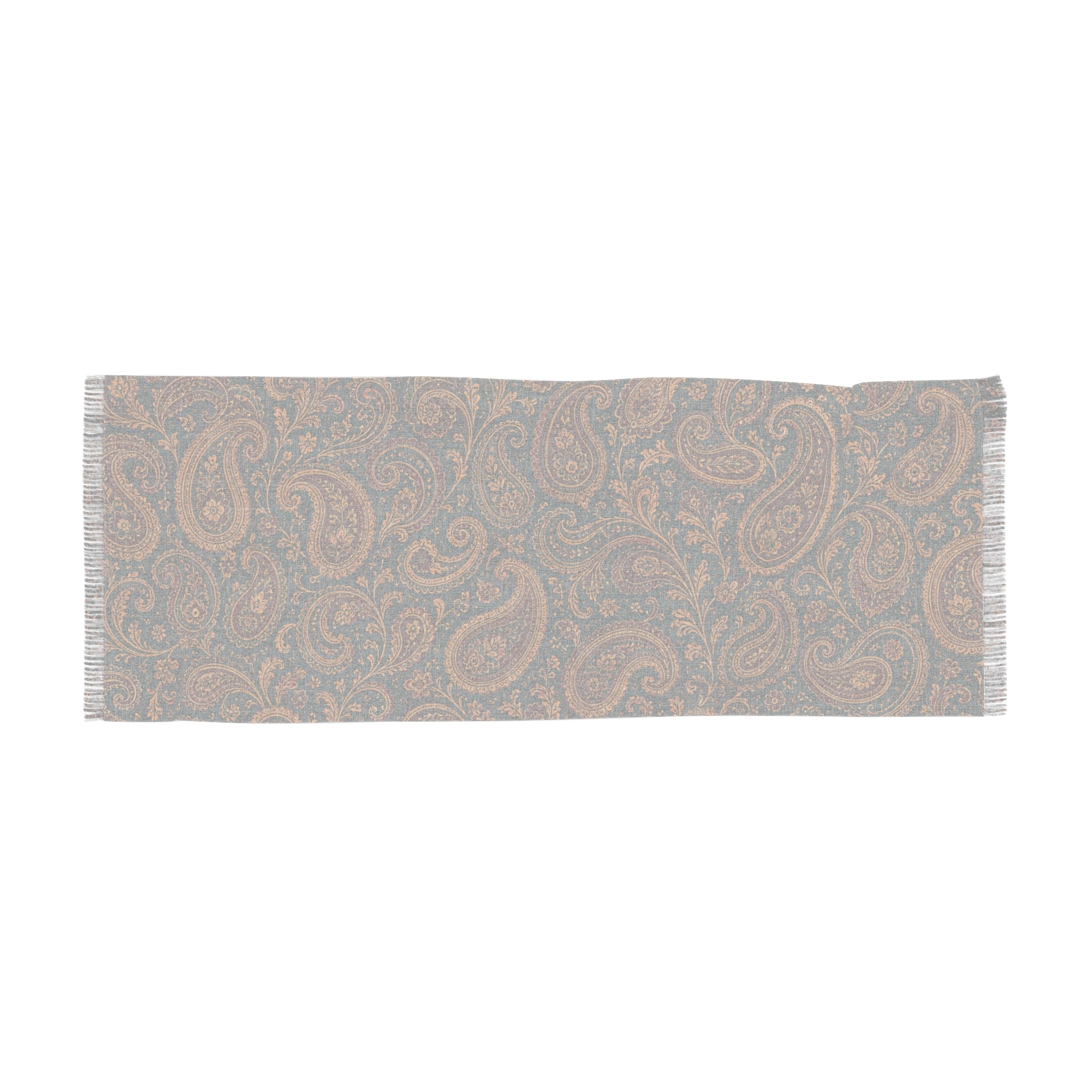 Classic Paisley Swirl Light Scarf — Autumn Vintage Pattern Lightweight Wrap - Image 2