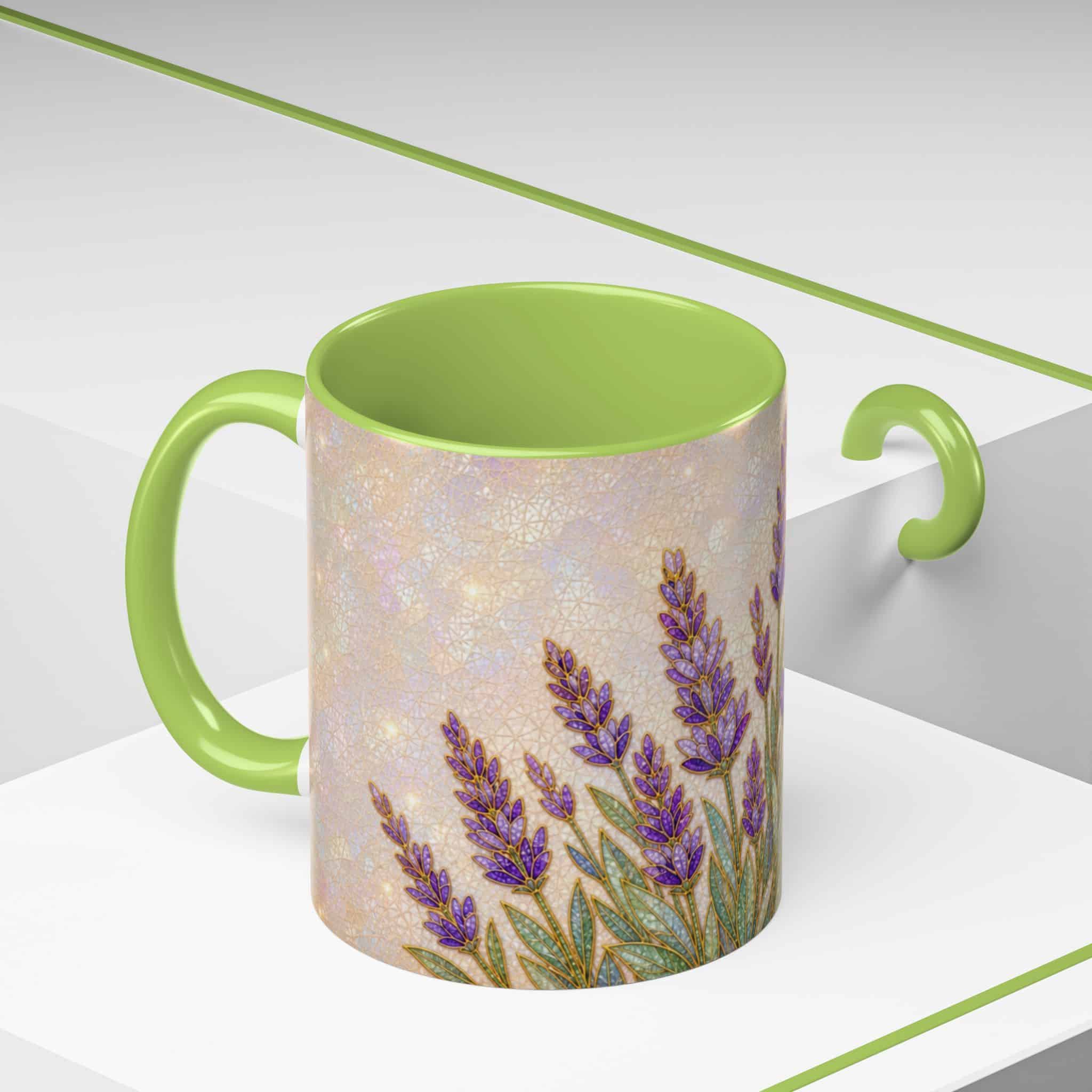 Lavender Field Accent Coffee Mug – Floral 11/15oz Ceramic Gift - Image 90