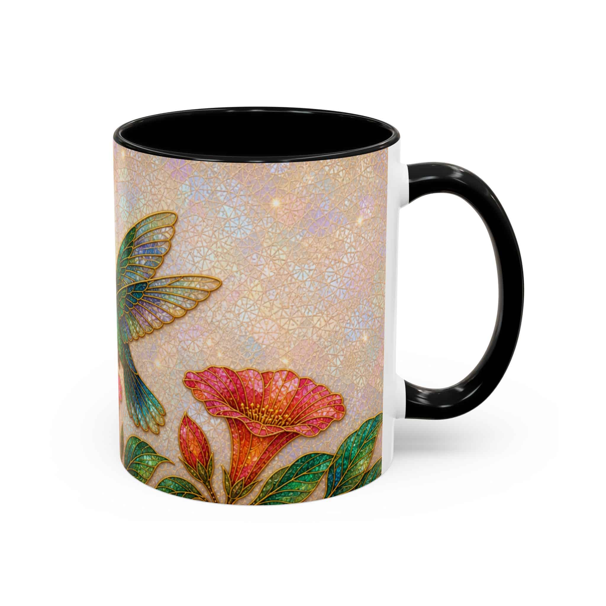 Hummingbird Floral Accent Coffee Mug – 11/15oz Ceramic - Image 8