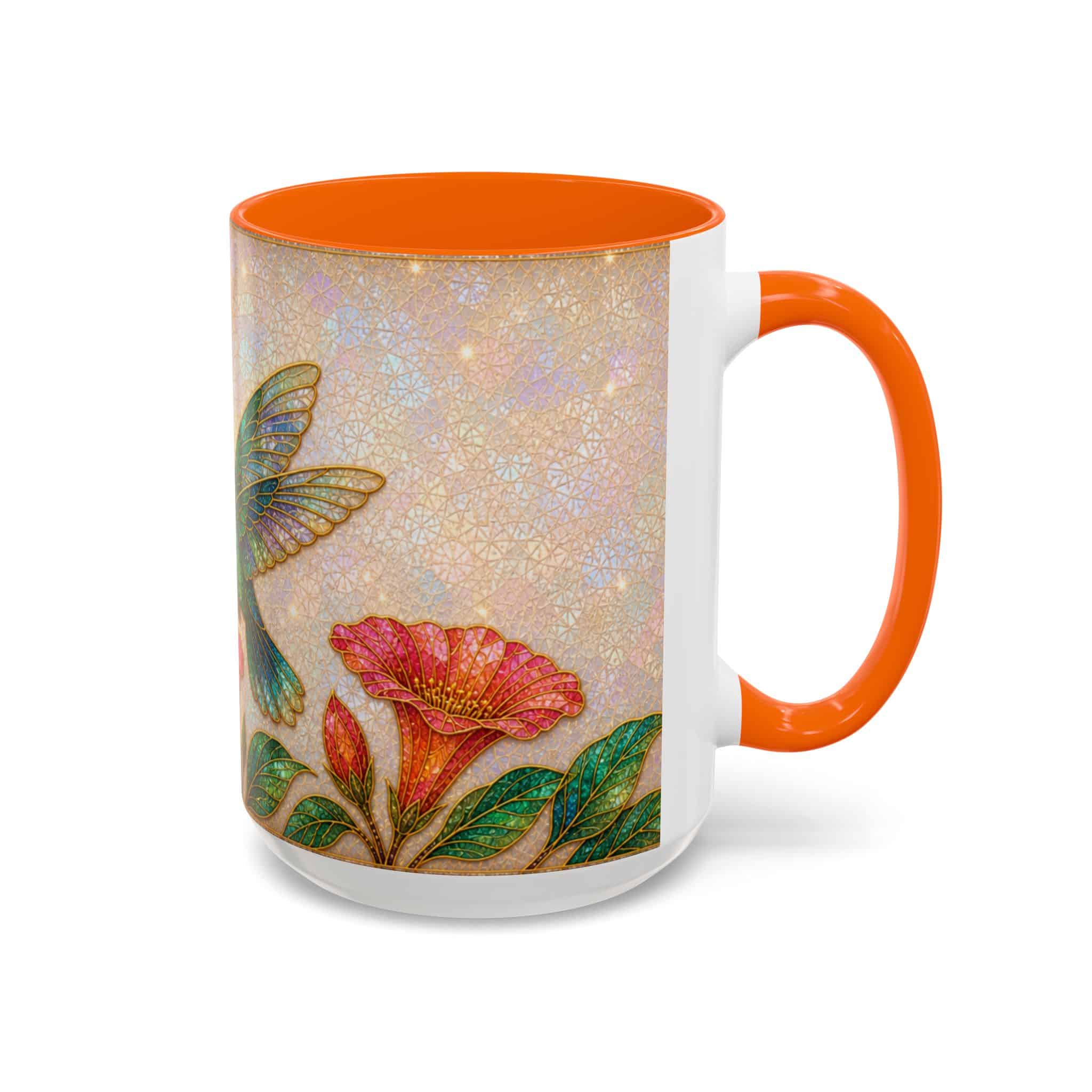 Hummingbird Floral Accent Coffee Mug – 11/15oz Ceramic - Image 80