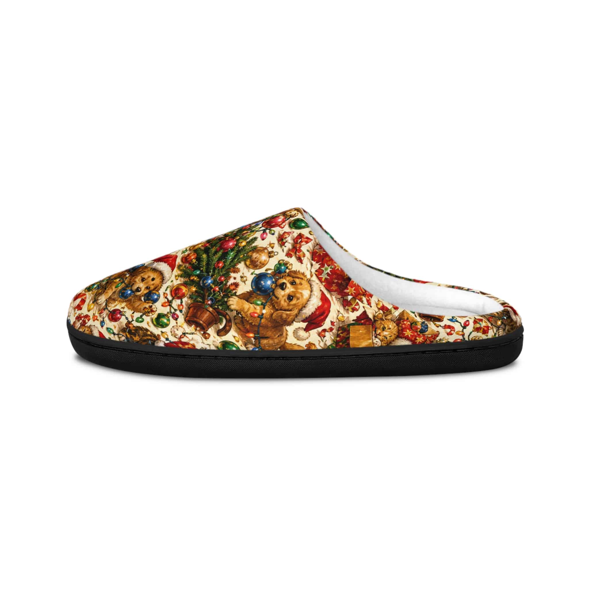 Christmas Teddy Bear Women's Indoor Slippers - Image 4