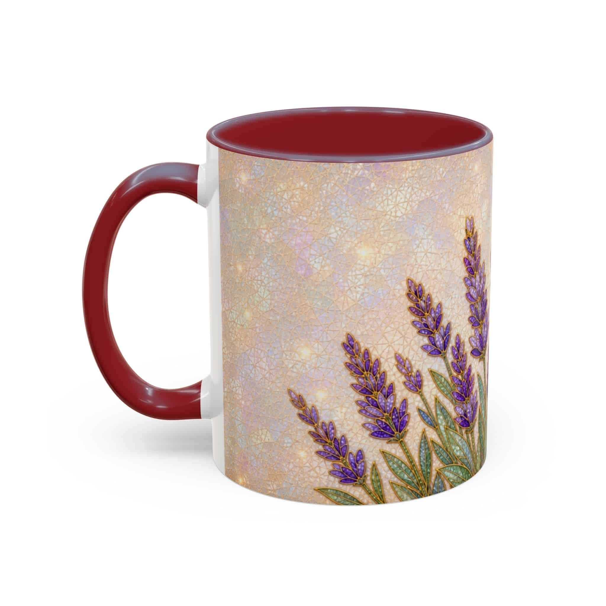 Lavender Field Accent Coffee Mug – Floral 11/15oz Ceramic Gift - Image 105