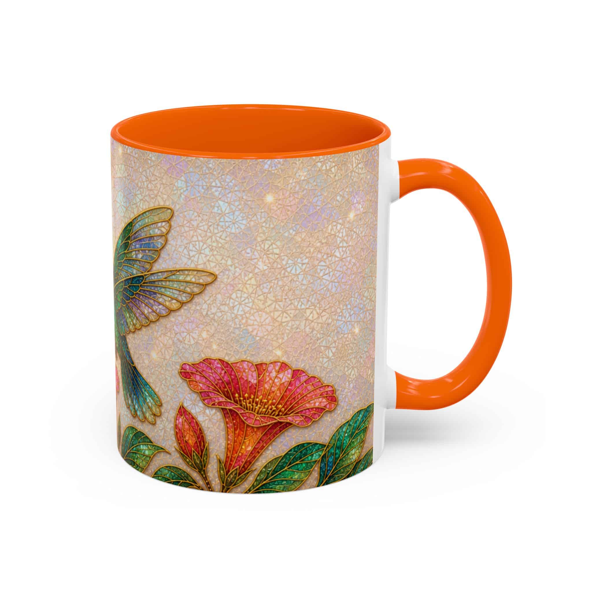 Hummingbird Floral Accent Coffee Mug – 11/15oz Ceramic - Image 68