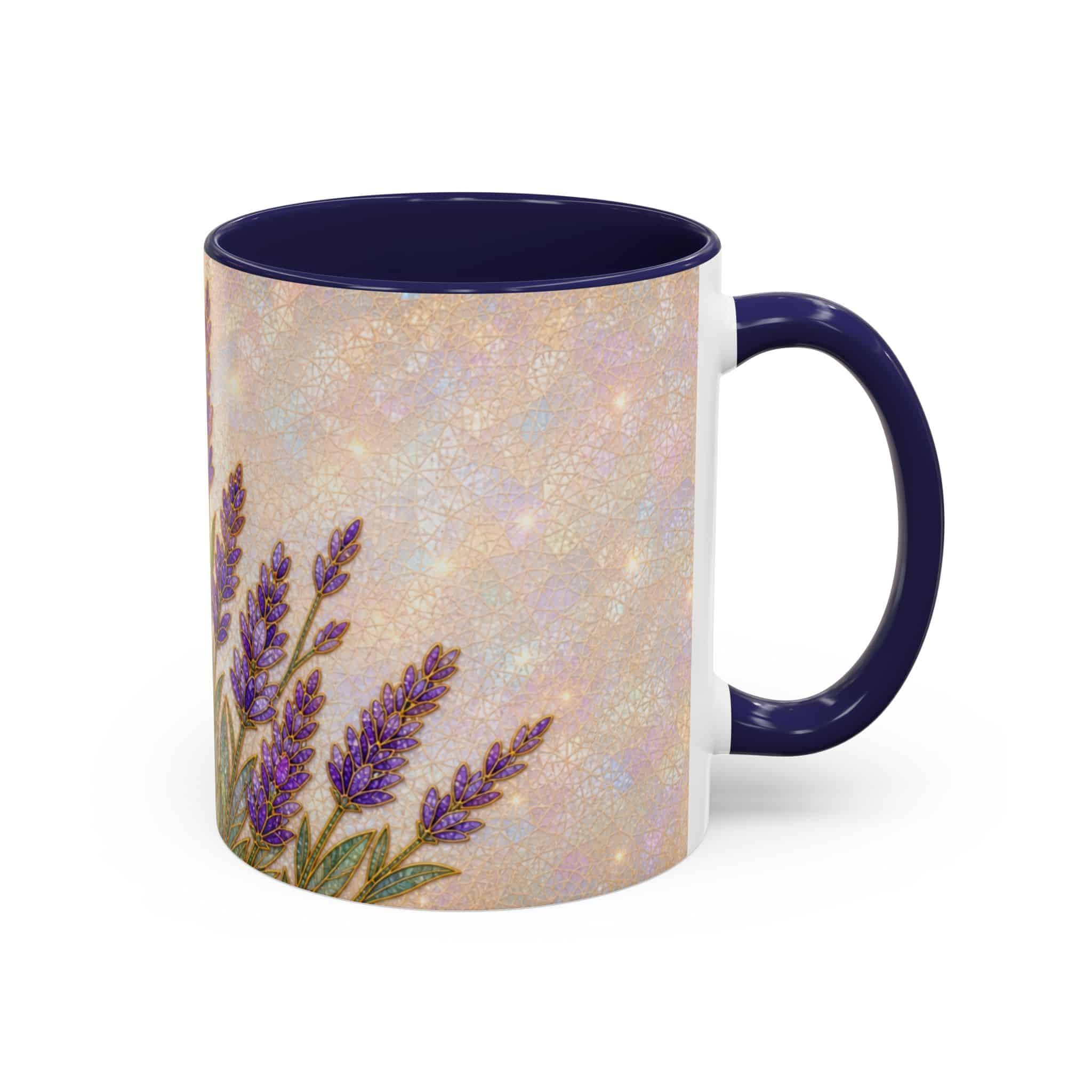 Lavender Field Accent Coffee Mug – Floral 11/15oz Ceramic Gift - Image 8