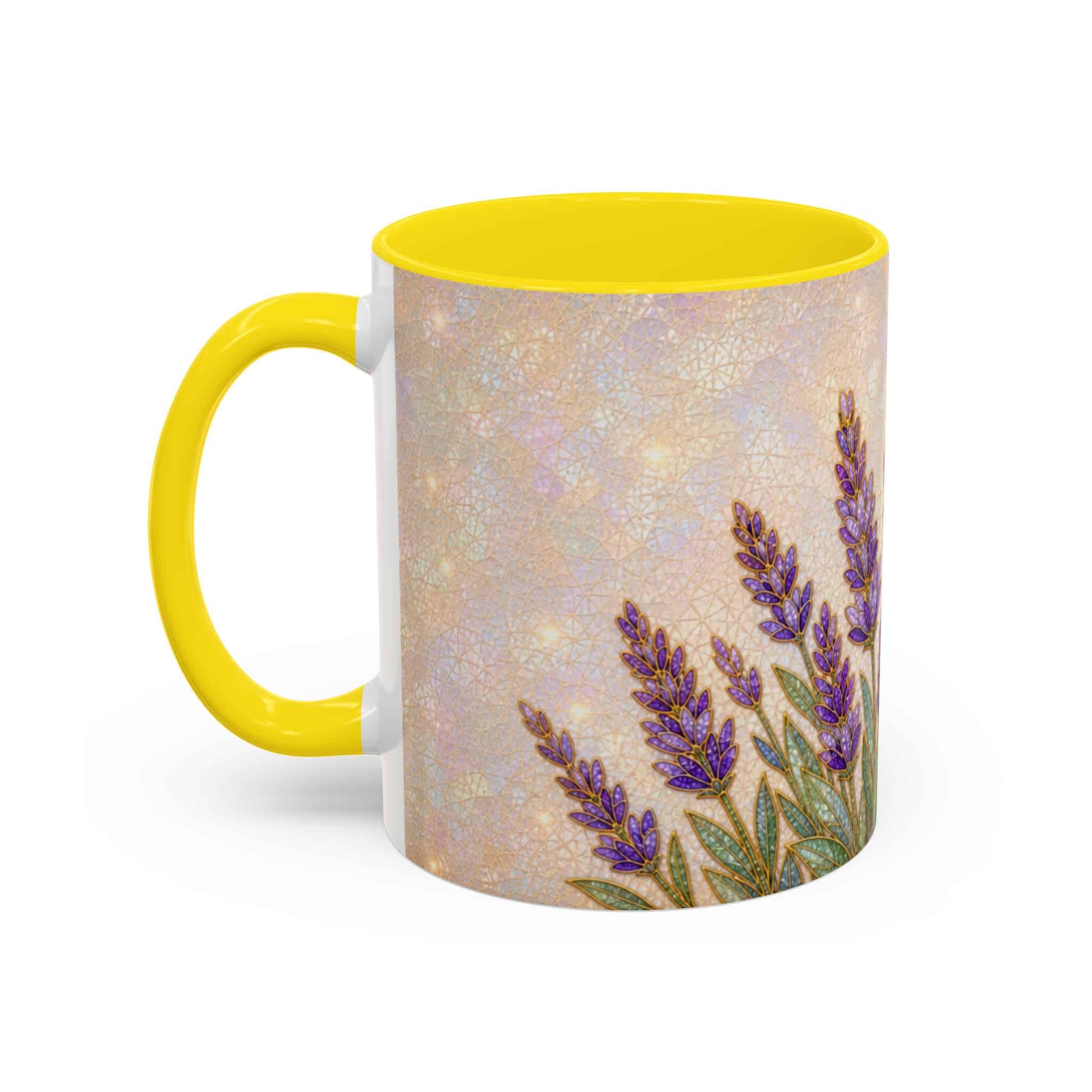Lavender Field Accent Coffee Mug – Floral 11/15oz Ceramic Gift - Image 69