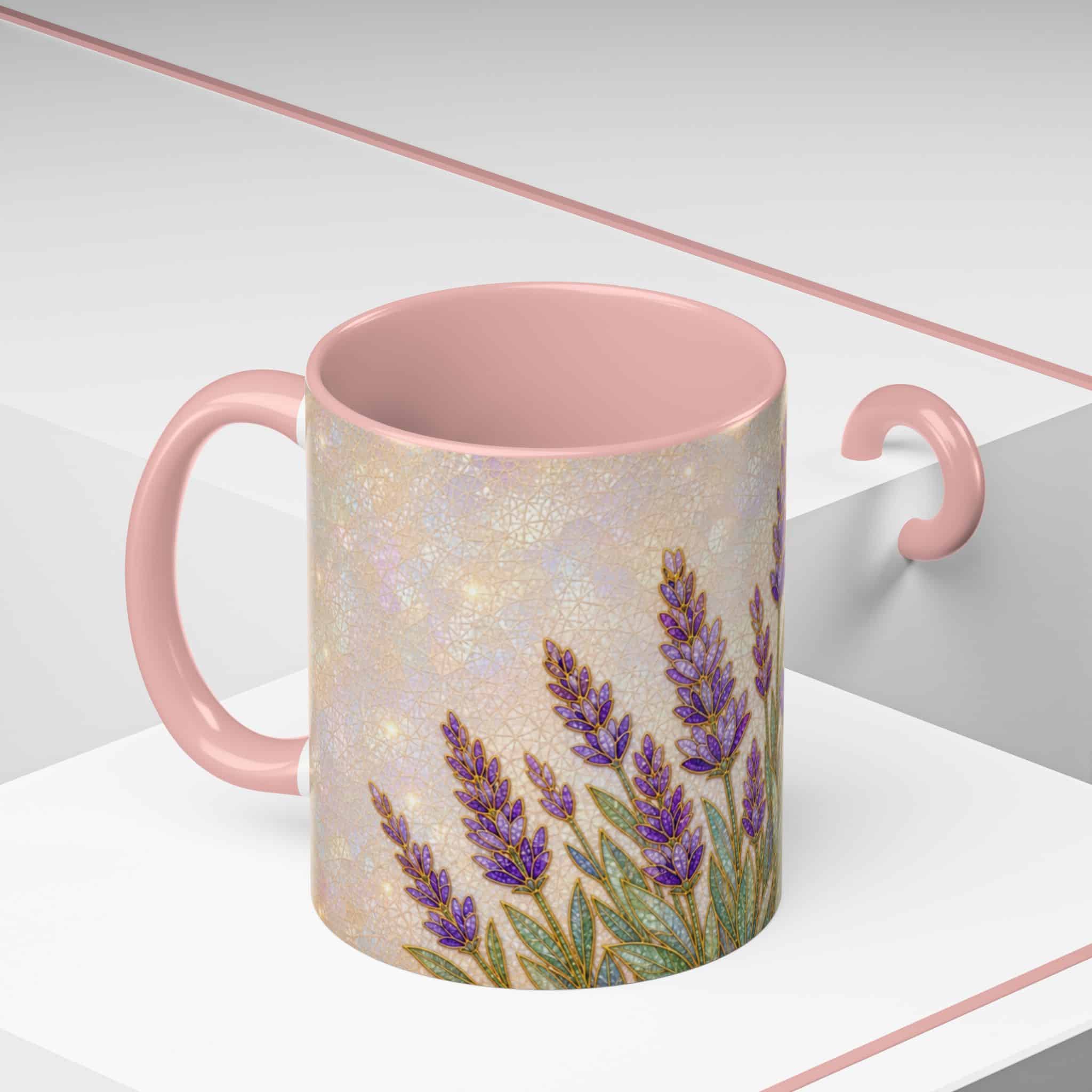 Lavender Field Accent Coffee Mug – Floral 11/15oz Ceramic Gift - Image 18