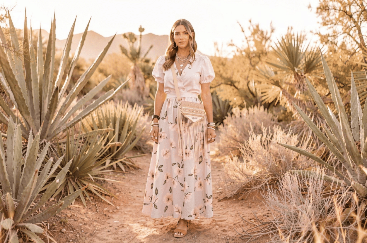 Boho Floral vs Cottagecore Floral Styling Boho versus cottagecore floral outfit styling comparison