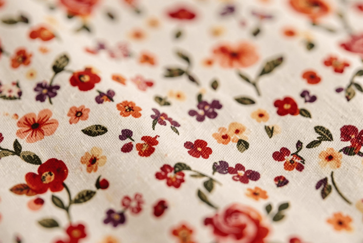 Ditsy Floral Print Outfit With Solid Colors Ditsy floral print outfit styled with solid colors