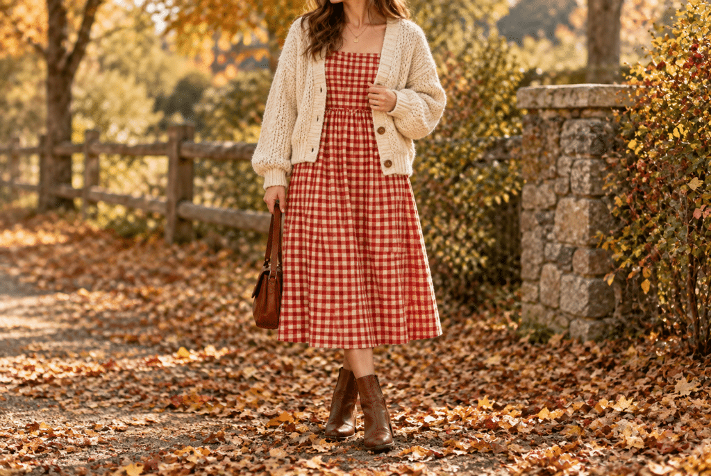 What Is a Gingham Print Meaning, History, and How to Style It 6 Gingham print styled for fall and winter weather