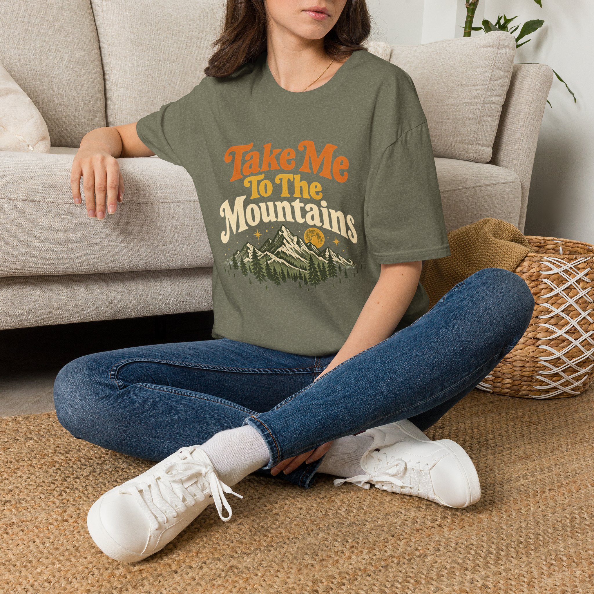 Take Me To The Mountains Unisex Softstyle T-Shirt | Vintage Outdoor Graphic Tee - Image 22