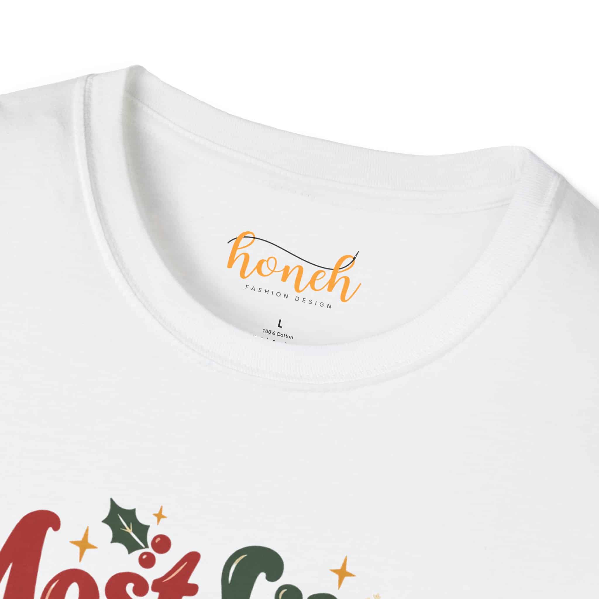 Most Likely To Nap Through Christmas Unisex Softstyle T-Shirt | Funny Holiday Graphic Tee - Image 4