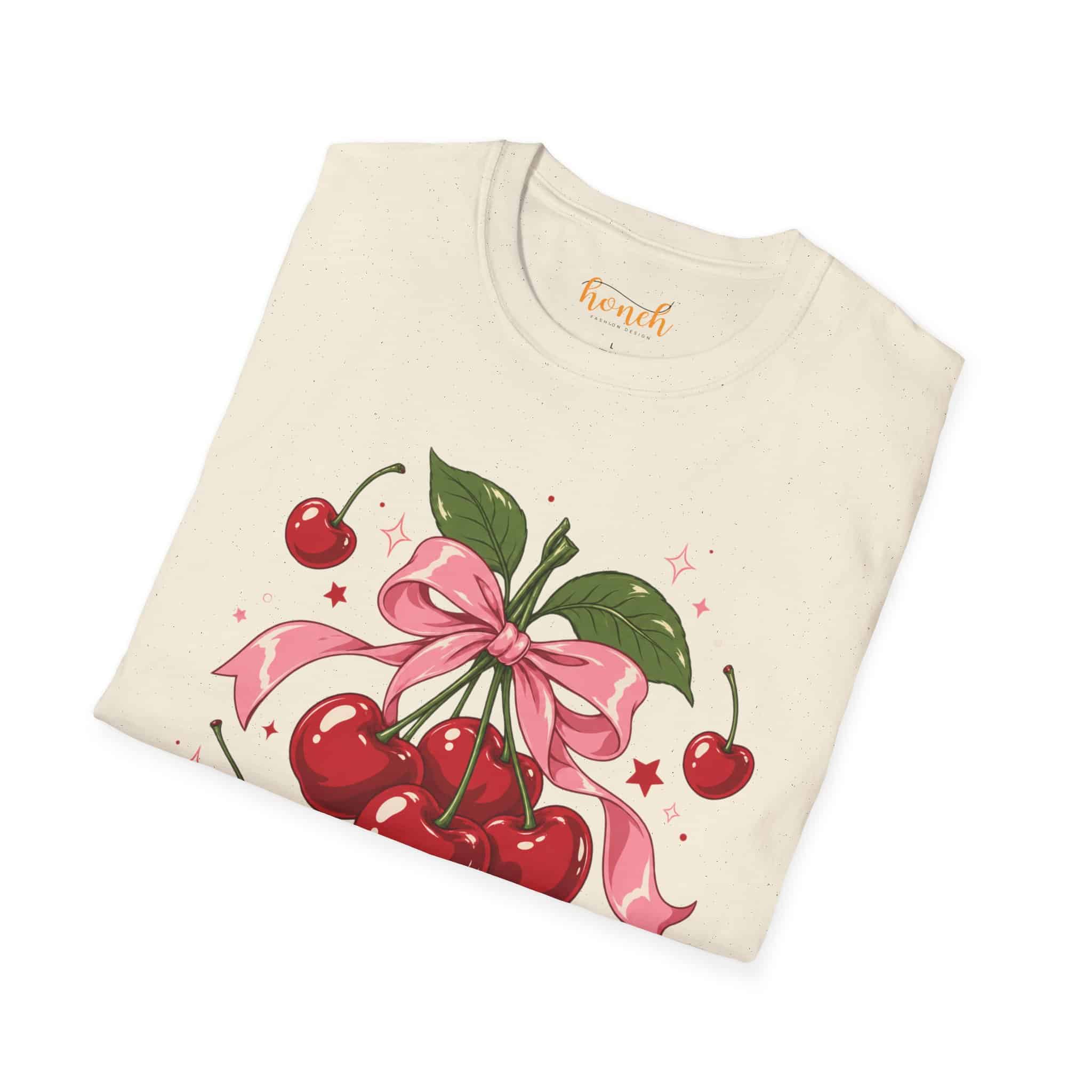 Cherry Pop Unisex Softstyle T-Shirt - Retro Cherry Graphic Tee - Image 21