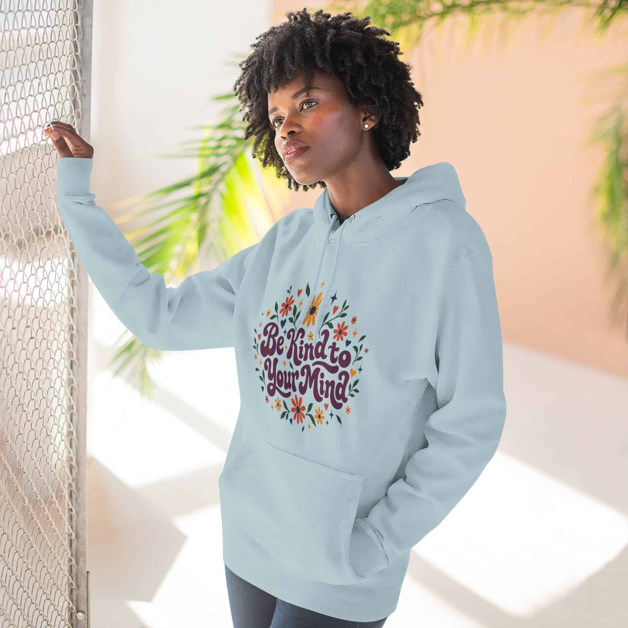 Be Kind to Your Mind Hoodie - Mental Health Awareness Retro Daisy Positivity Hoodie - Image 26