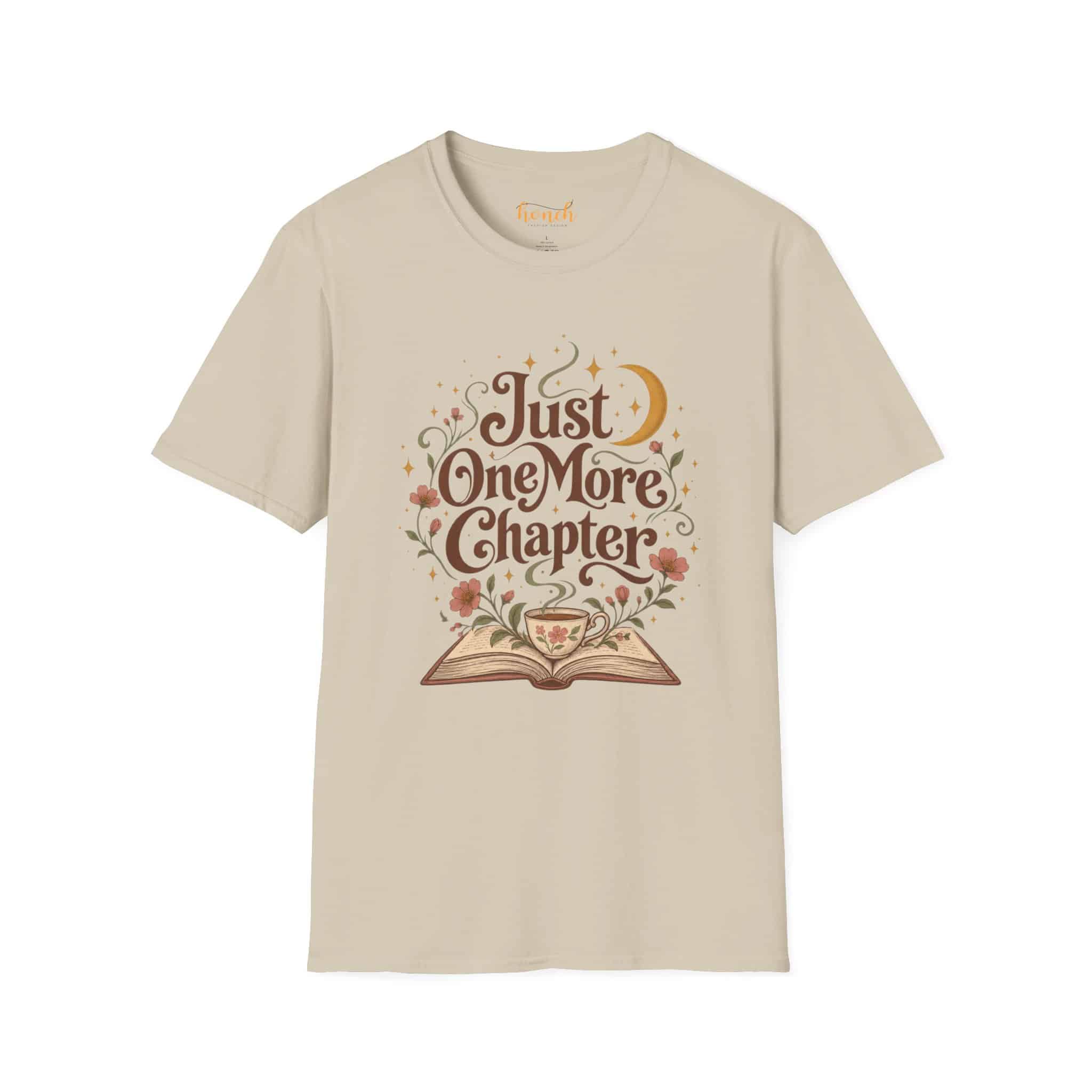 Just One More Chapter Unisex Softstyle T-Shirt - Book Lover Graphic Tee - Image 9