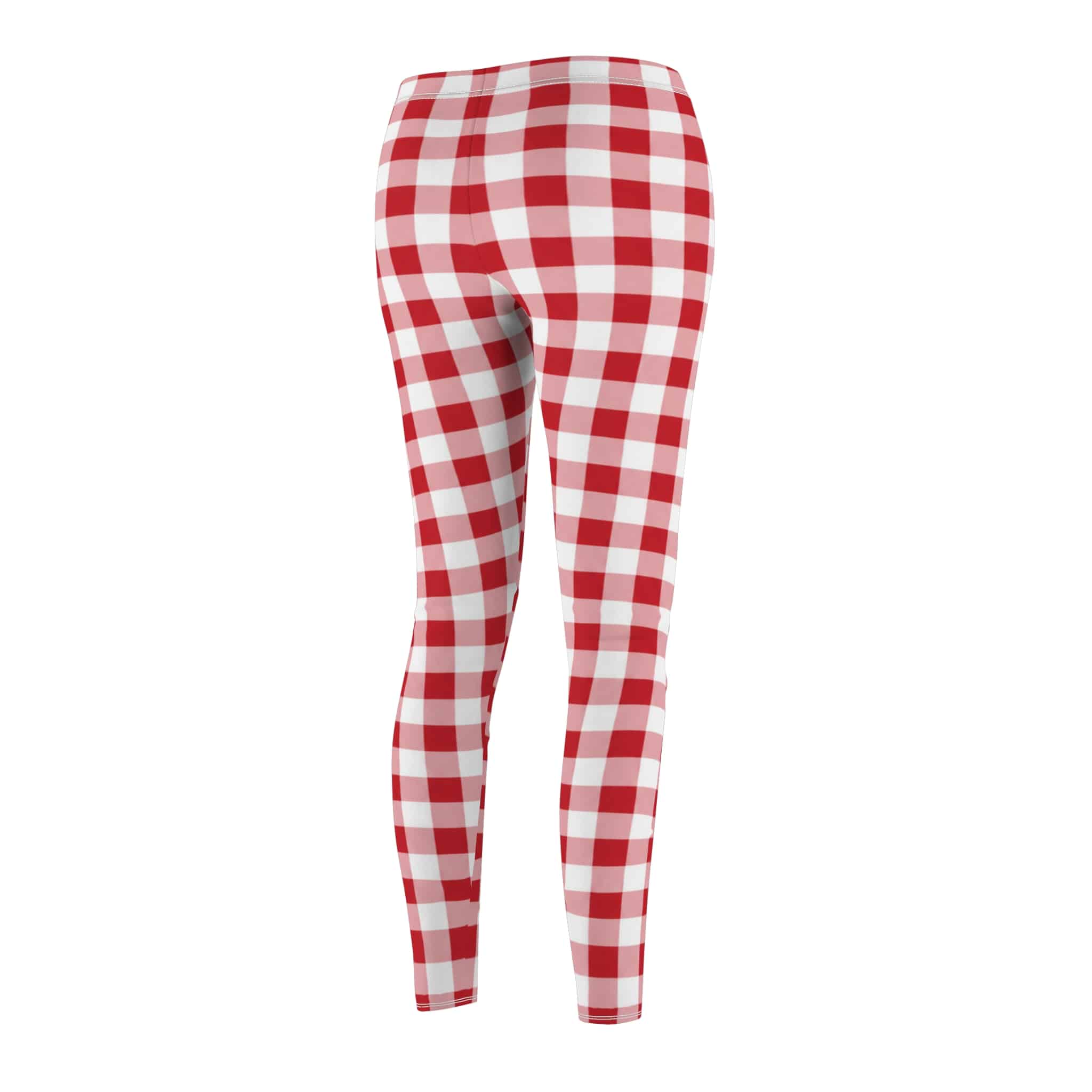 Red gingham leggings: a bold classic check with a cheerful picnic feel - Image 7