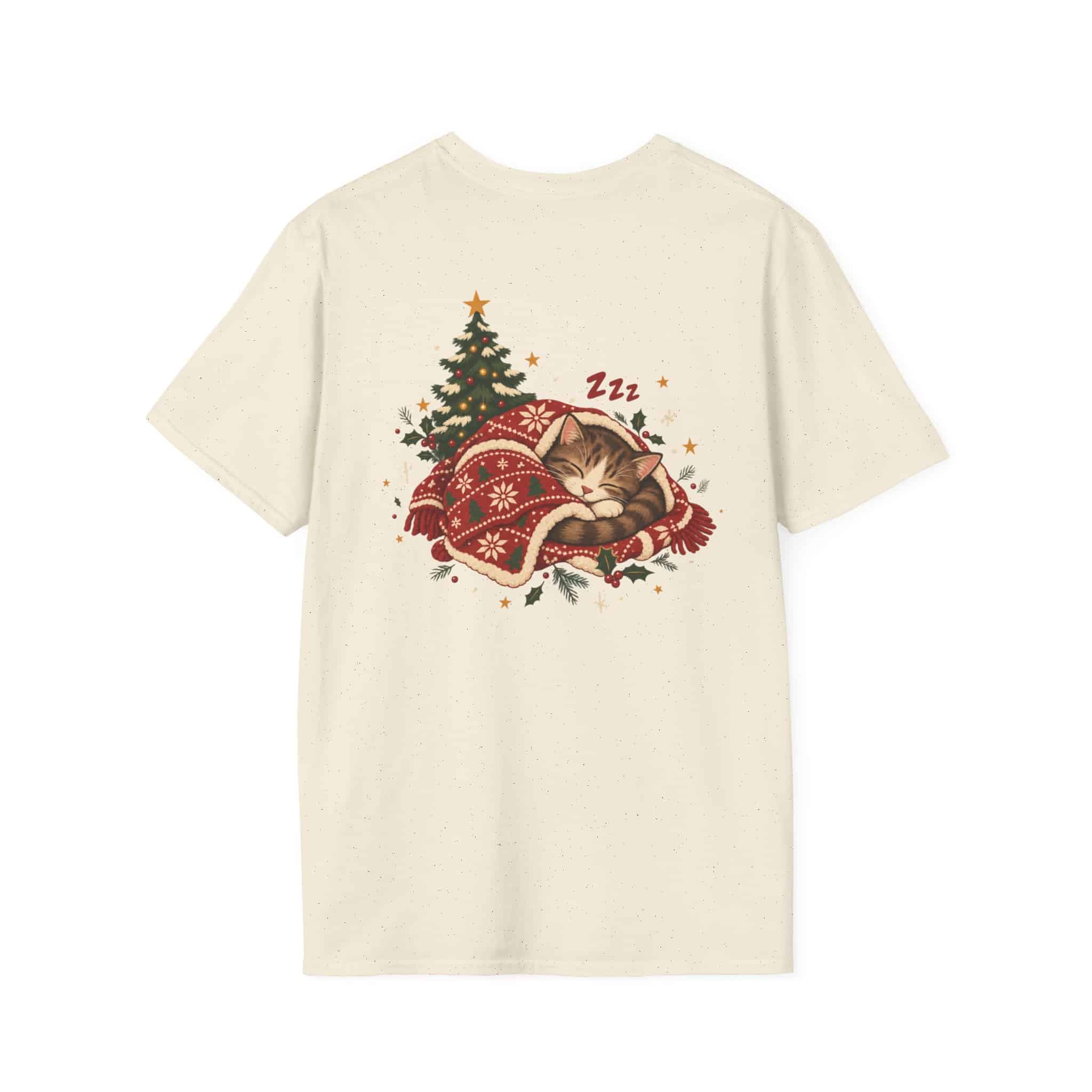 Most Likely To Nap Through Christmas Unisex Softstyle T-Shirt | Funny Holiday Graphic Tee - Image 17