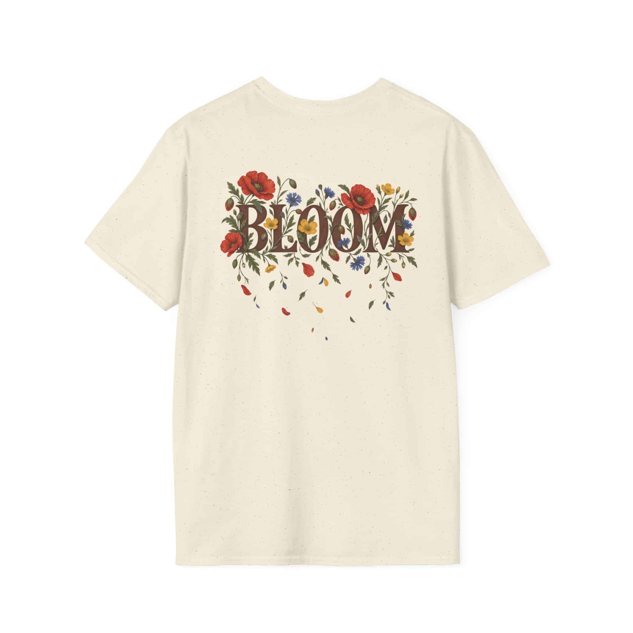 Bloom Where You Are Planted Unisex Softstyle T-Shirt - Wildflower Quote Graphic Tee - Image 17