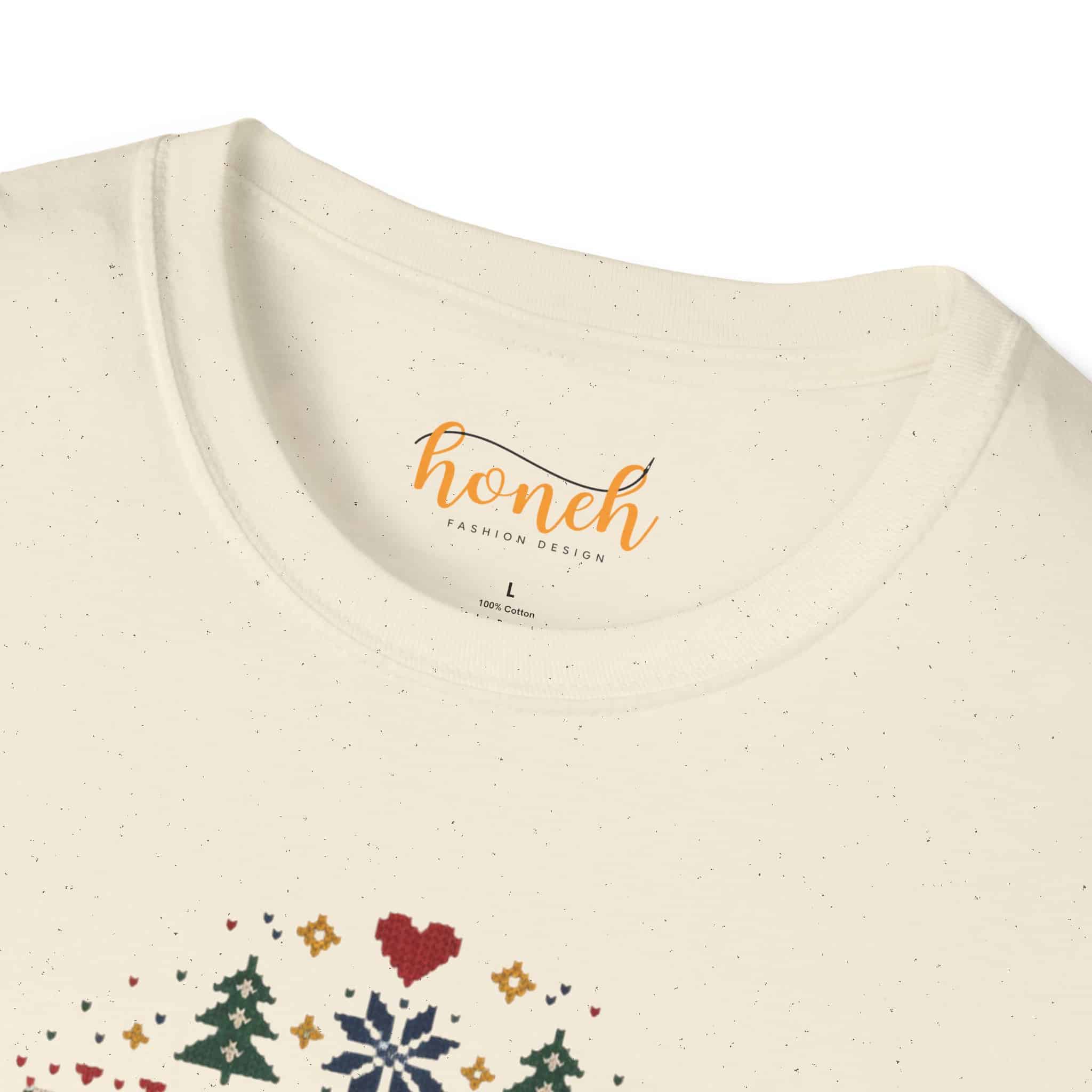 Fair Isle Reindeer Unisex Softstyle T-Shirt - Knit-Look Christmas Graphic Tee - Image 18