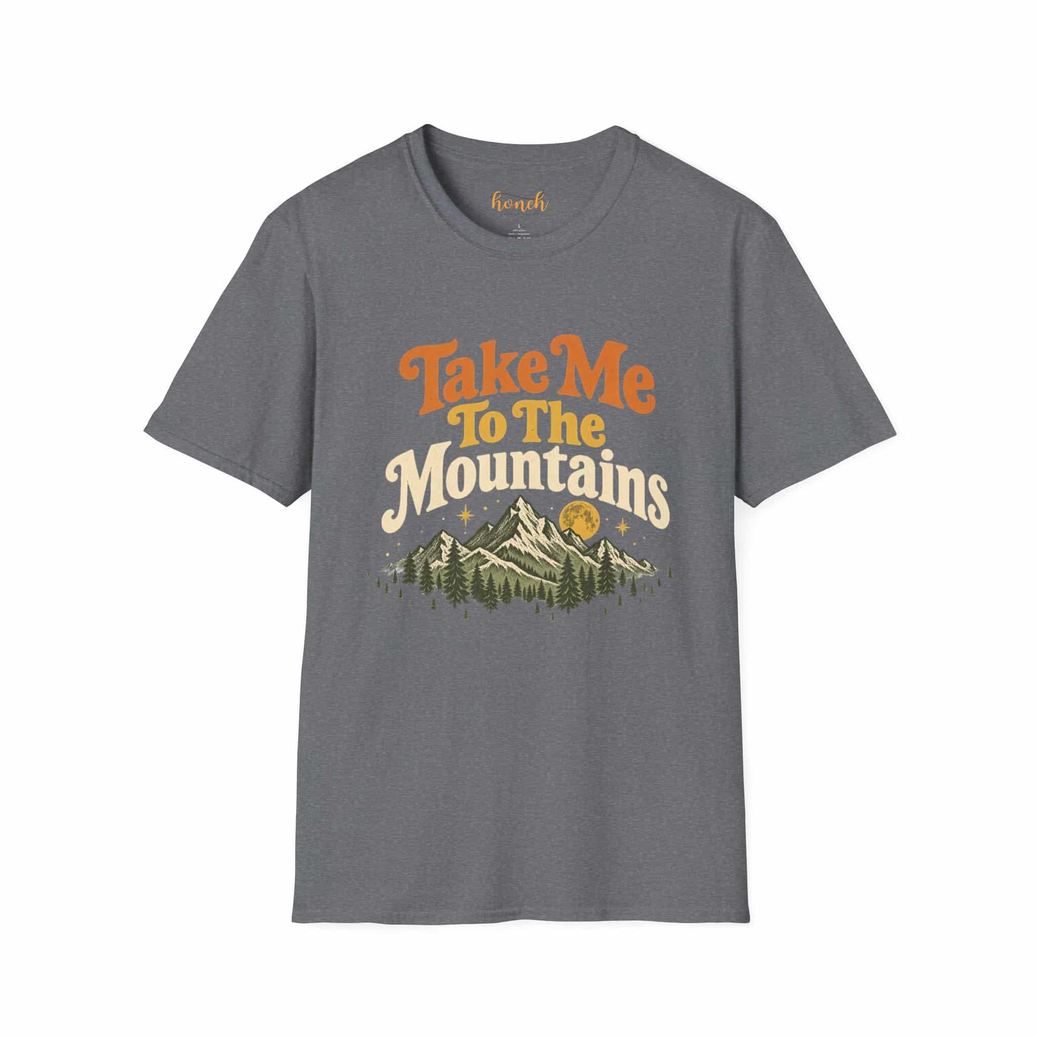 Take Me To The Mountains Unisex Softstyle T-Shirt | Vintage Outdoor Graphic Tee - Image 37
