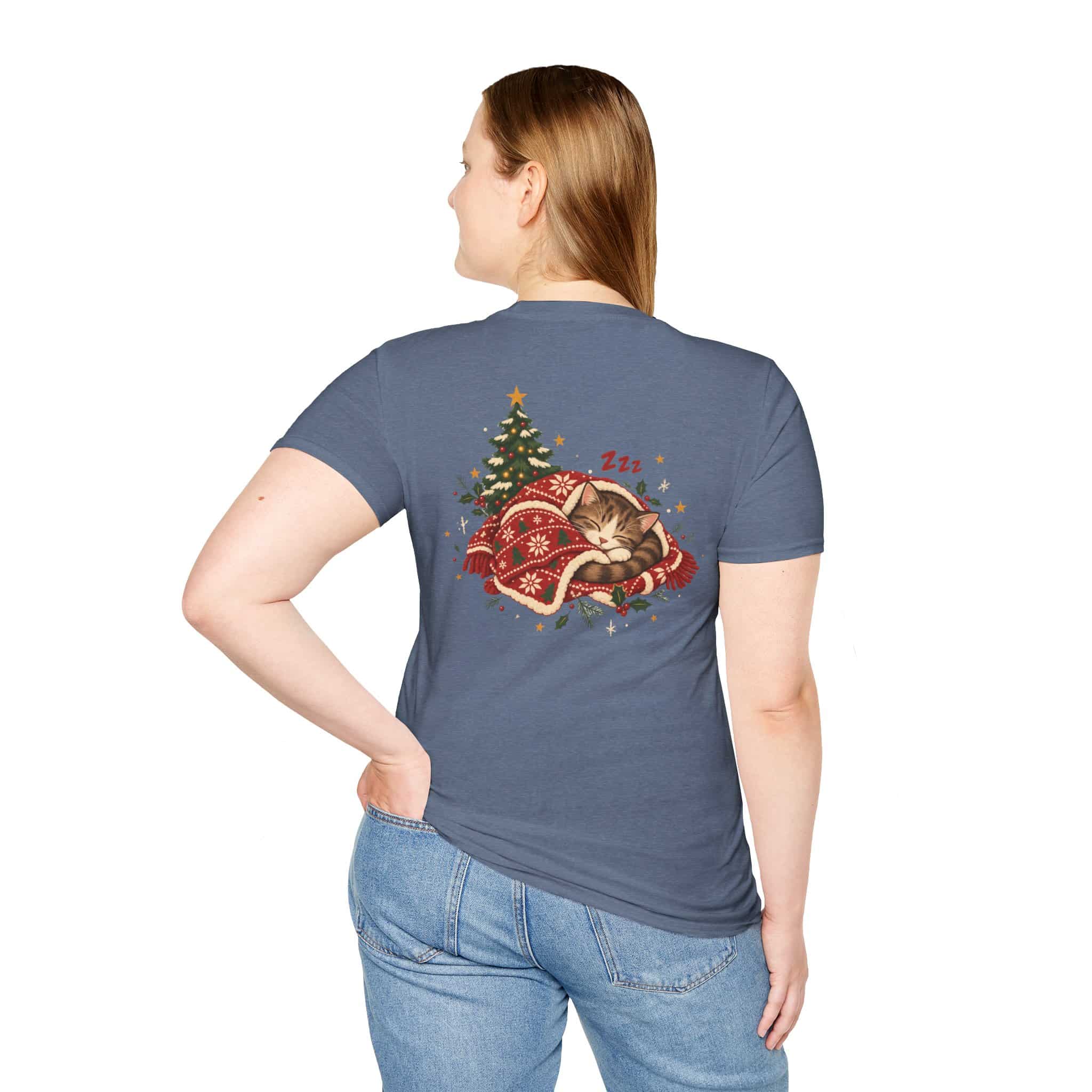 Most Likely To Nap Through Christmas Unisex Softstyle T-Shirt | Funny Holiday Graphic Tee - Image 48