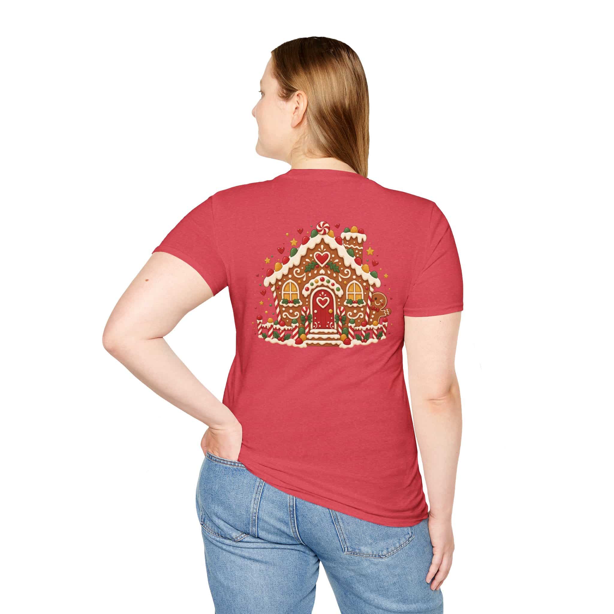 Gingerbread Gang Unisex Softstyle T-Shirt - Cute Gingerbread Christmas Graphic Tee - Image 34