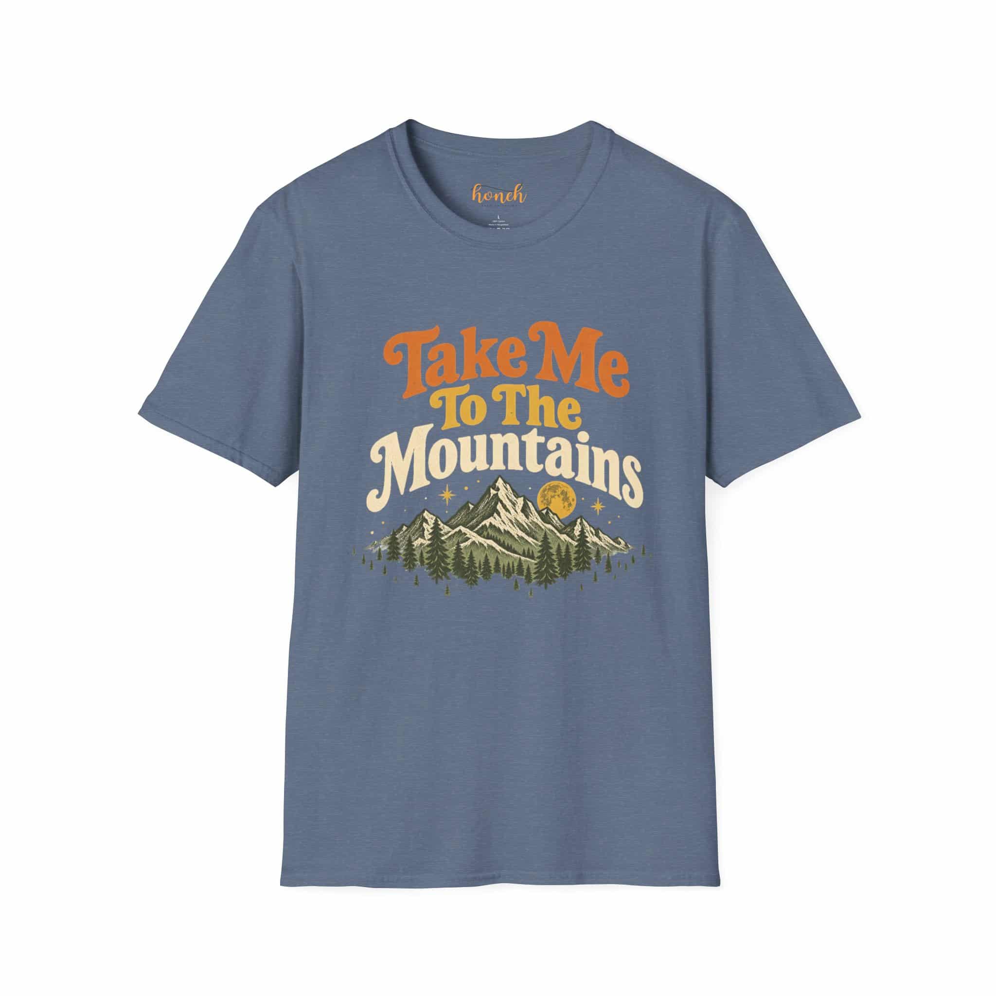 Take Me To The Mountains Unisex Softstyle T-Shirt | Vintage Outdoor Graphic Tee - Image 51
