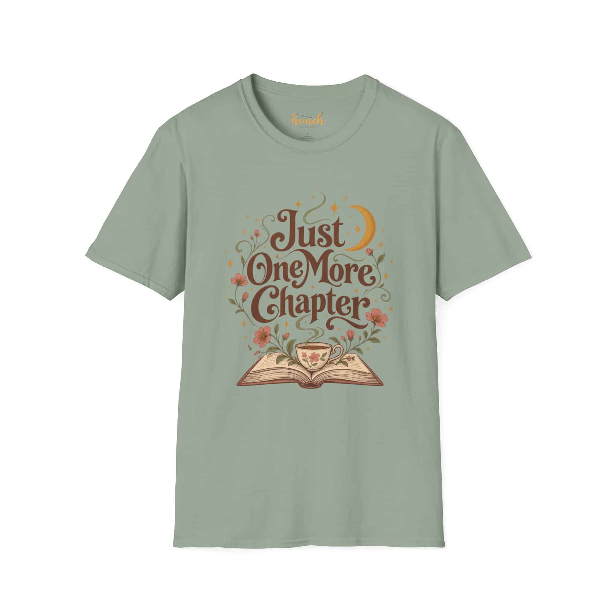 Just One More Chapter Unisex Softstyle T-Shirt - Book Lover Graphic Tee - Image 23