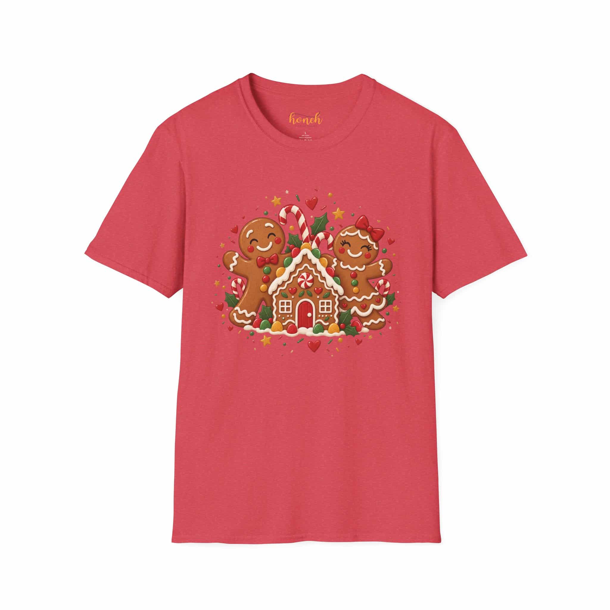 Gingerbread Gang Unisex Softstyle T-Shirt - Cute Gingerbread Christmas Graphic Tee - Image 30