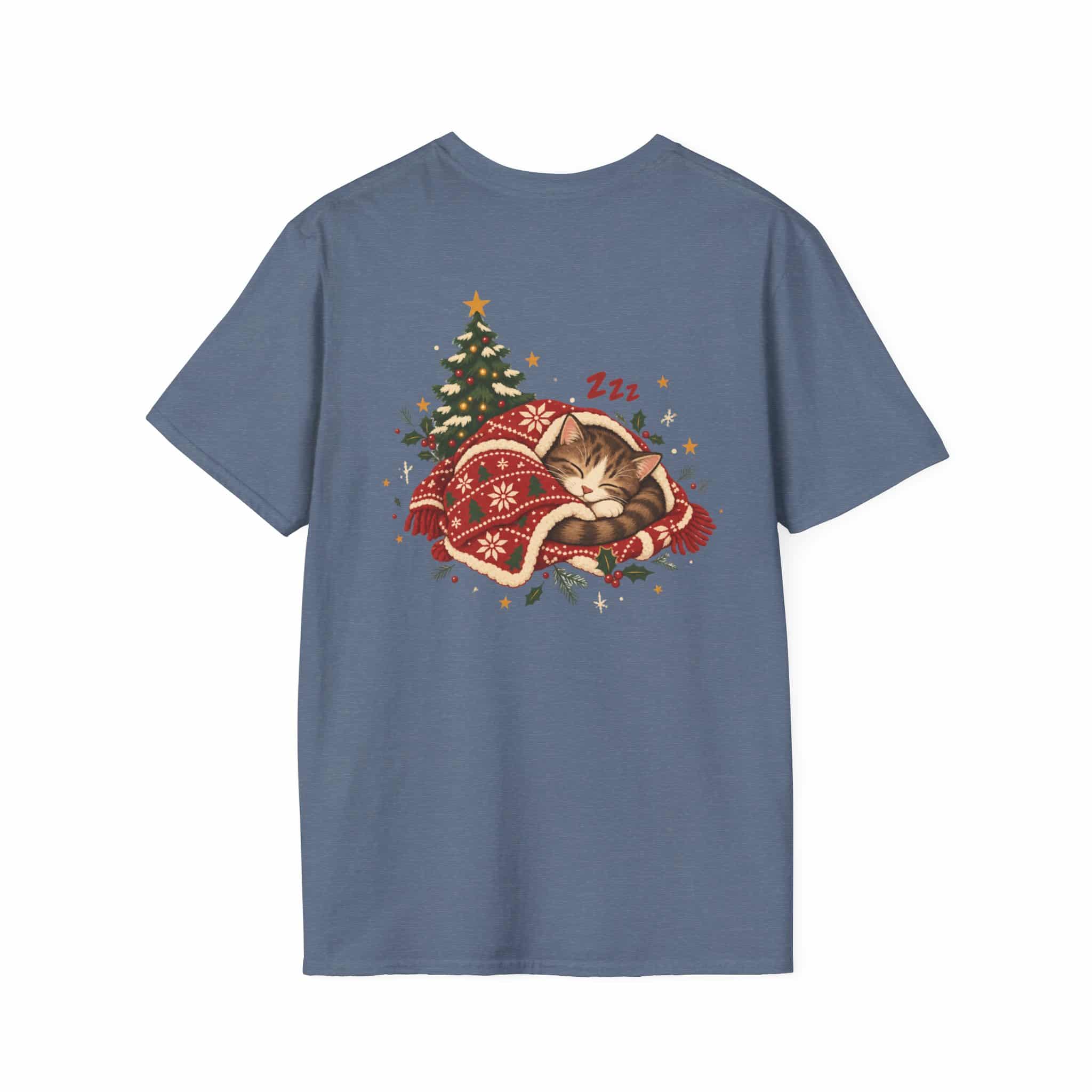 Most Likely To Nap Through Christmas Unisex Softstyle T-Shirt | Funny Holiday Graphic Tee - Image 45