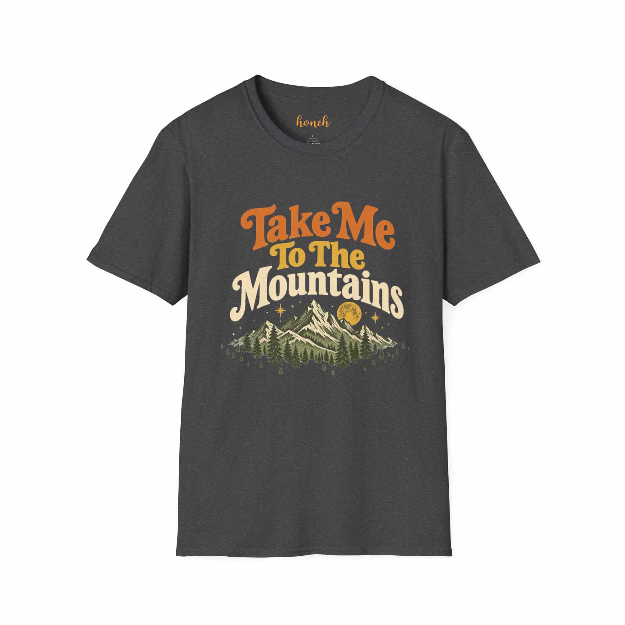 Take Me To The Mountains Unisex Softstyle T-Shirt | Vintage Outdoor Graphic Tee - Image 44