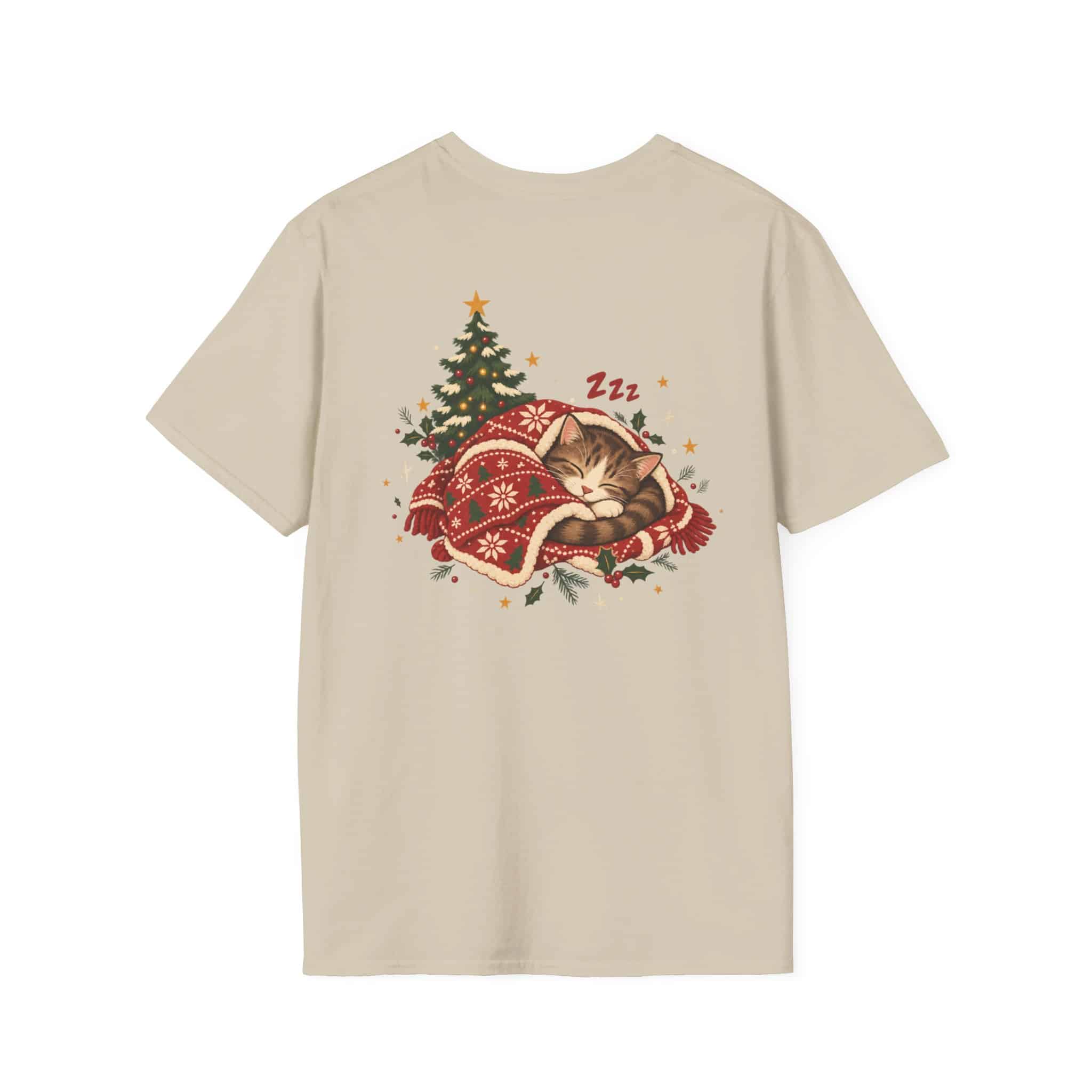 Most Likely To Nap Through Christmas Unisex Softstyle T-Shirt | Funny Holiday Graphic Tee - Image 10