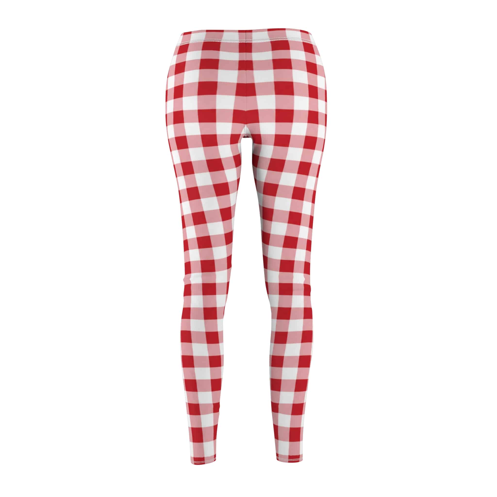 Red gingham leggings: a bold classic check with a cheerful picnic feel - Image 5