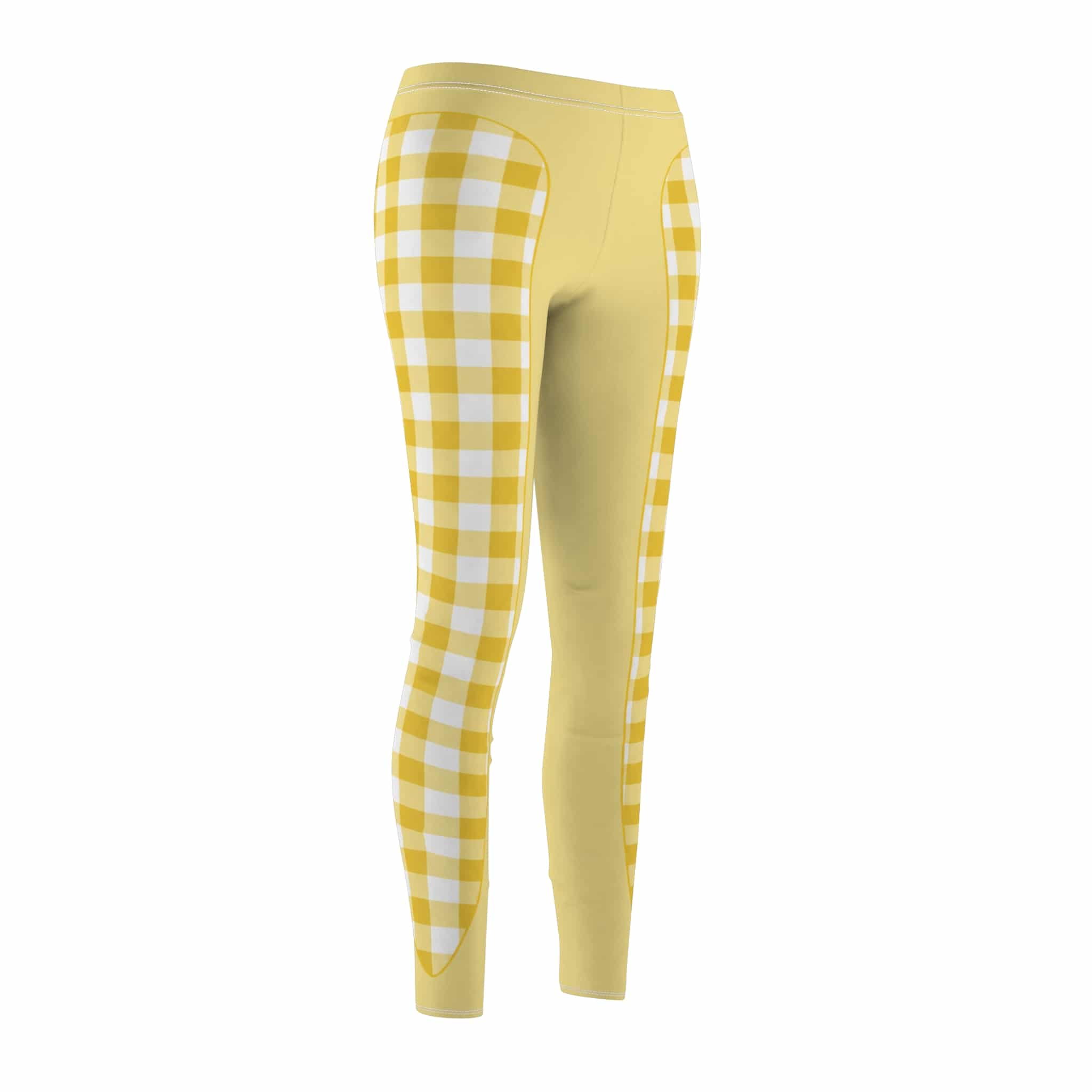 Butter yellow gingham leggings: a soft, sunny check for every day - Image 6