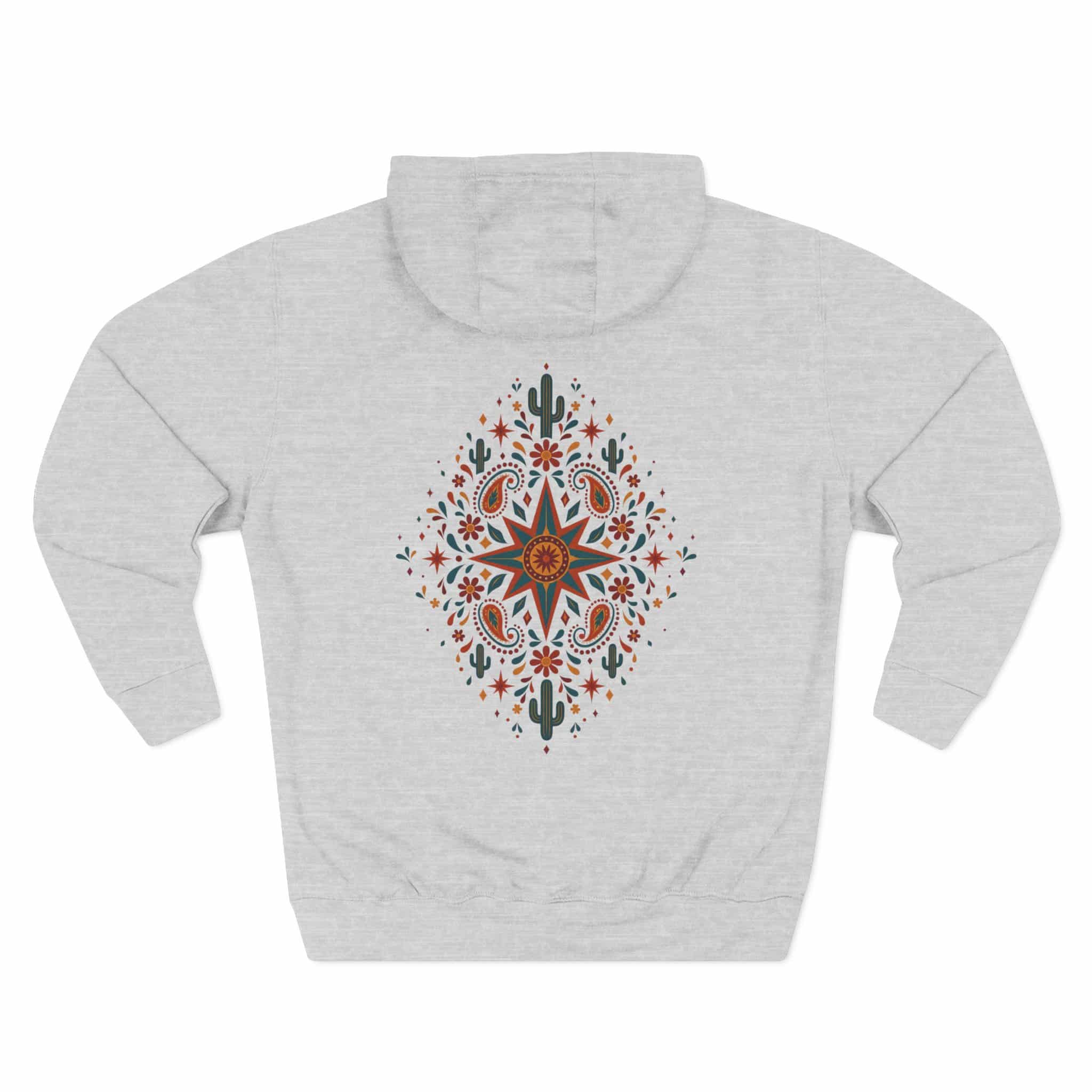 Western Desert Cowgirl Hoodie - Cowboy Boots Cactus Bandana Paisley Boho Hoodie - Image 9