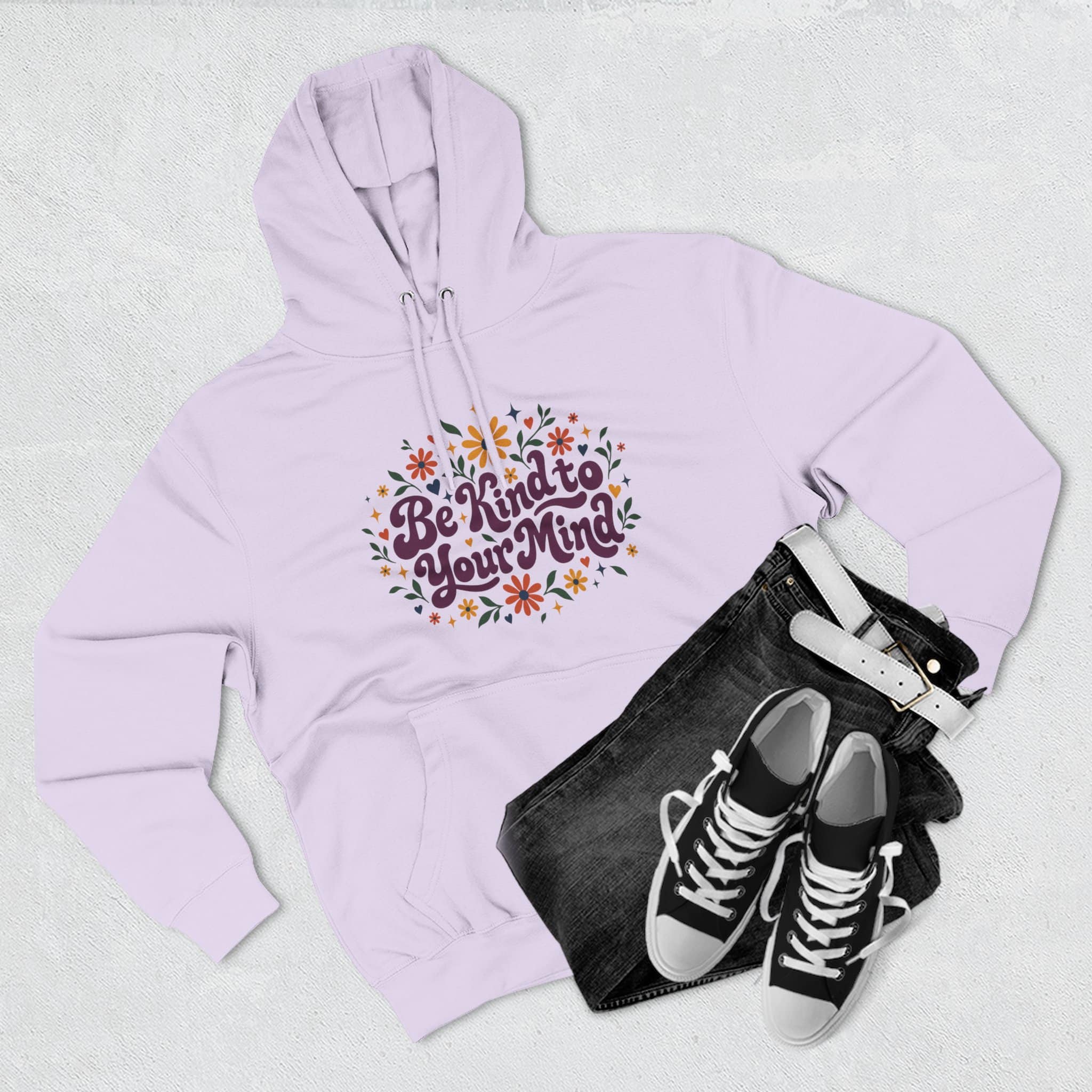Be Kind to Your Mind Hoodie - Mental Health Awareness Retro Daisy Positivity Hoodie - Image 32