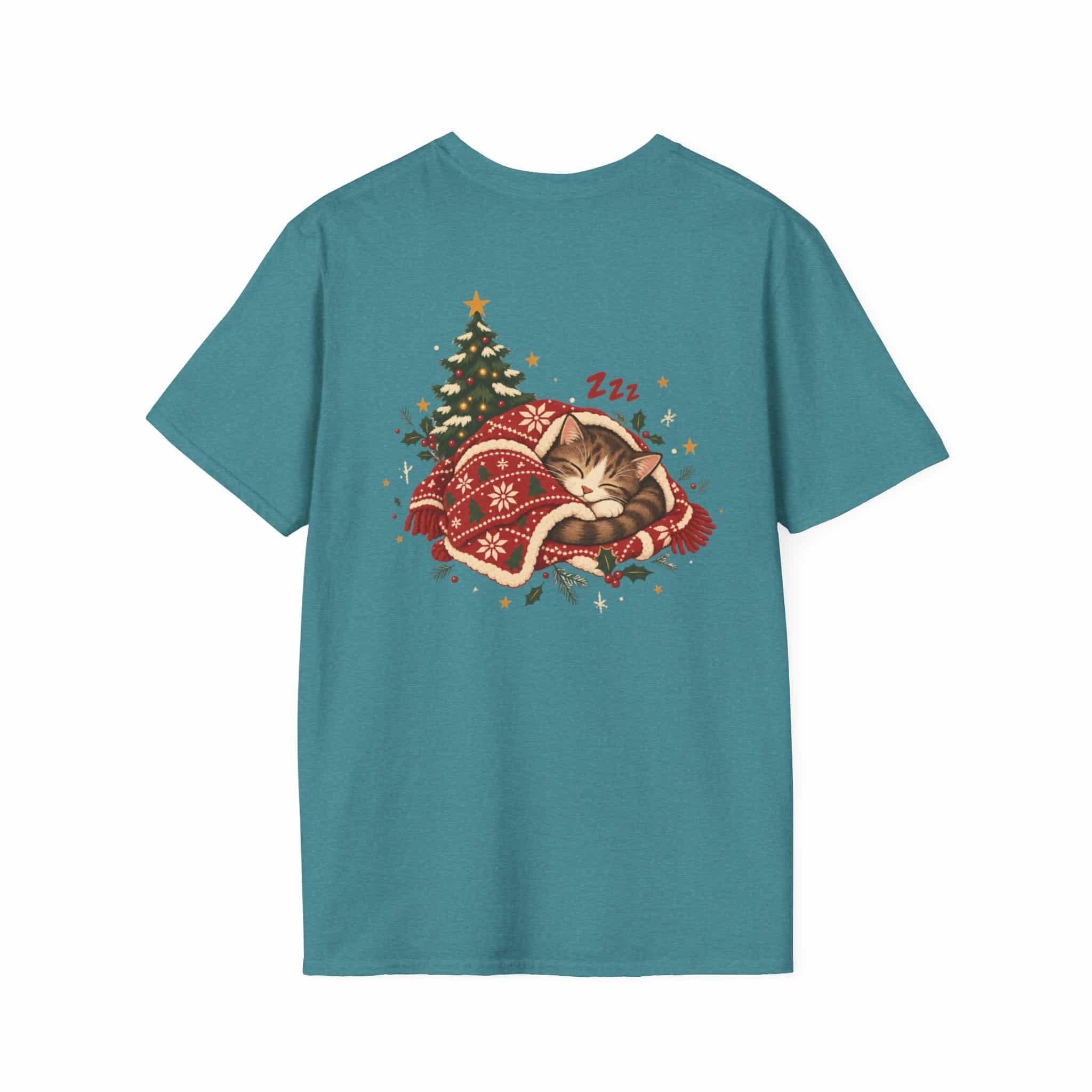 Most Likely To Nap Through Christmas Unisex Softstyle T-Shirt | Funny Holiday Graphic Tee - Image 31