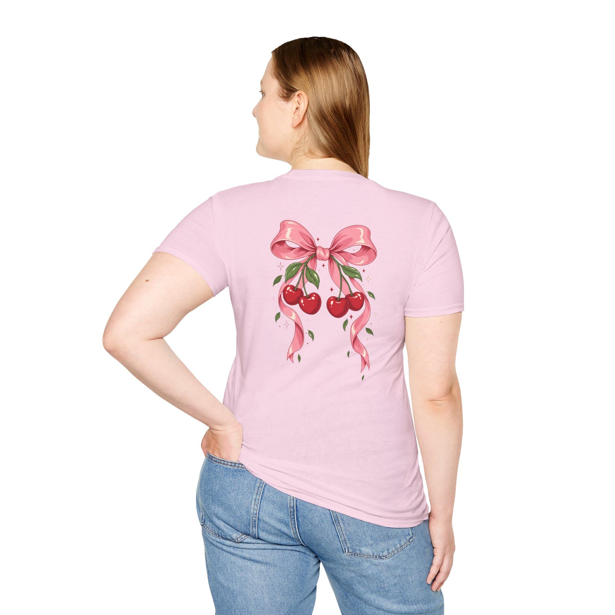 Cherry Pop Unisex Softstyle T-Shirt - Retro Cherry Graphic Tee - Image 31