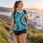Jade Ocean Tie Dye - T-Shirt by Honeh