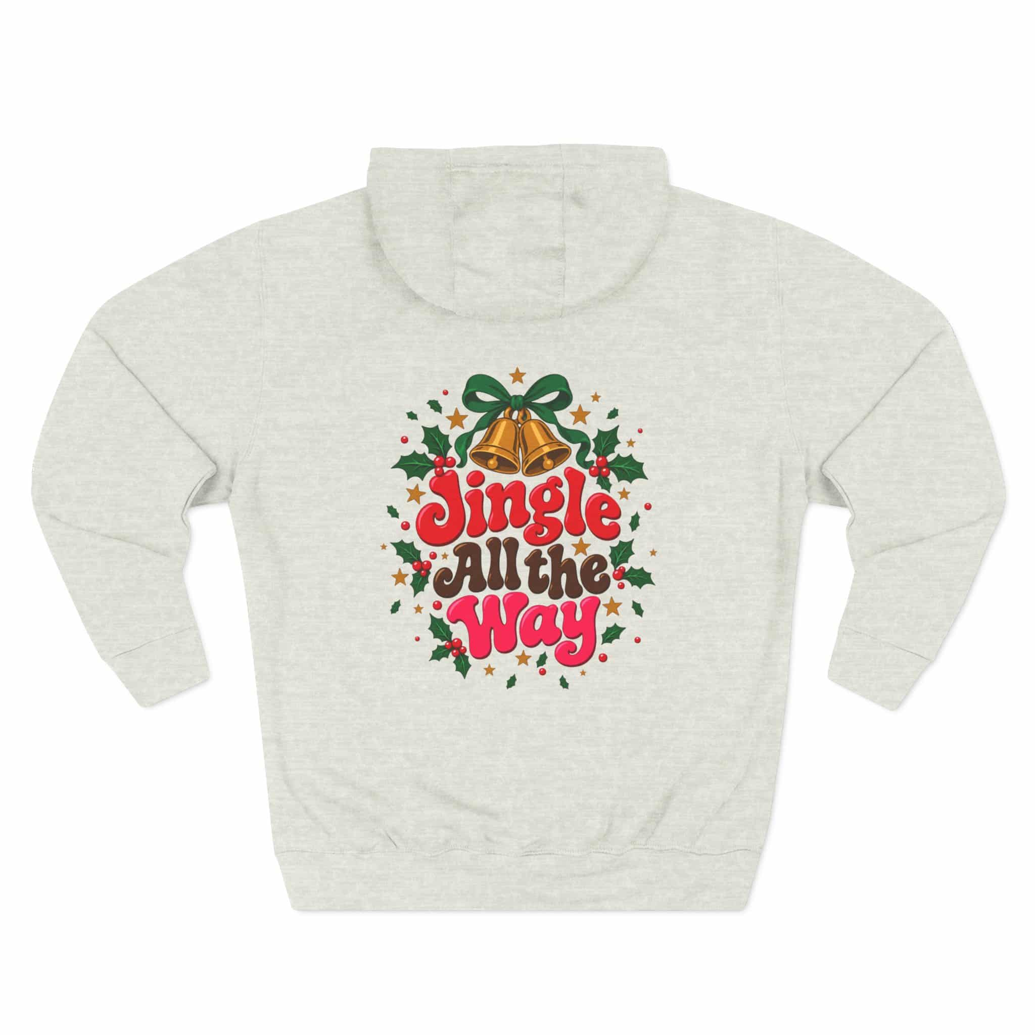 Merry and Bright Christmas Hoodie - Retro Groovy Holiday Ornaments Candy Cane Christmas Hoodie - Image 24